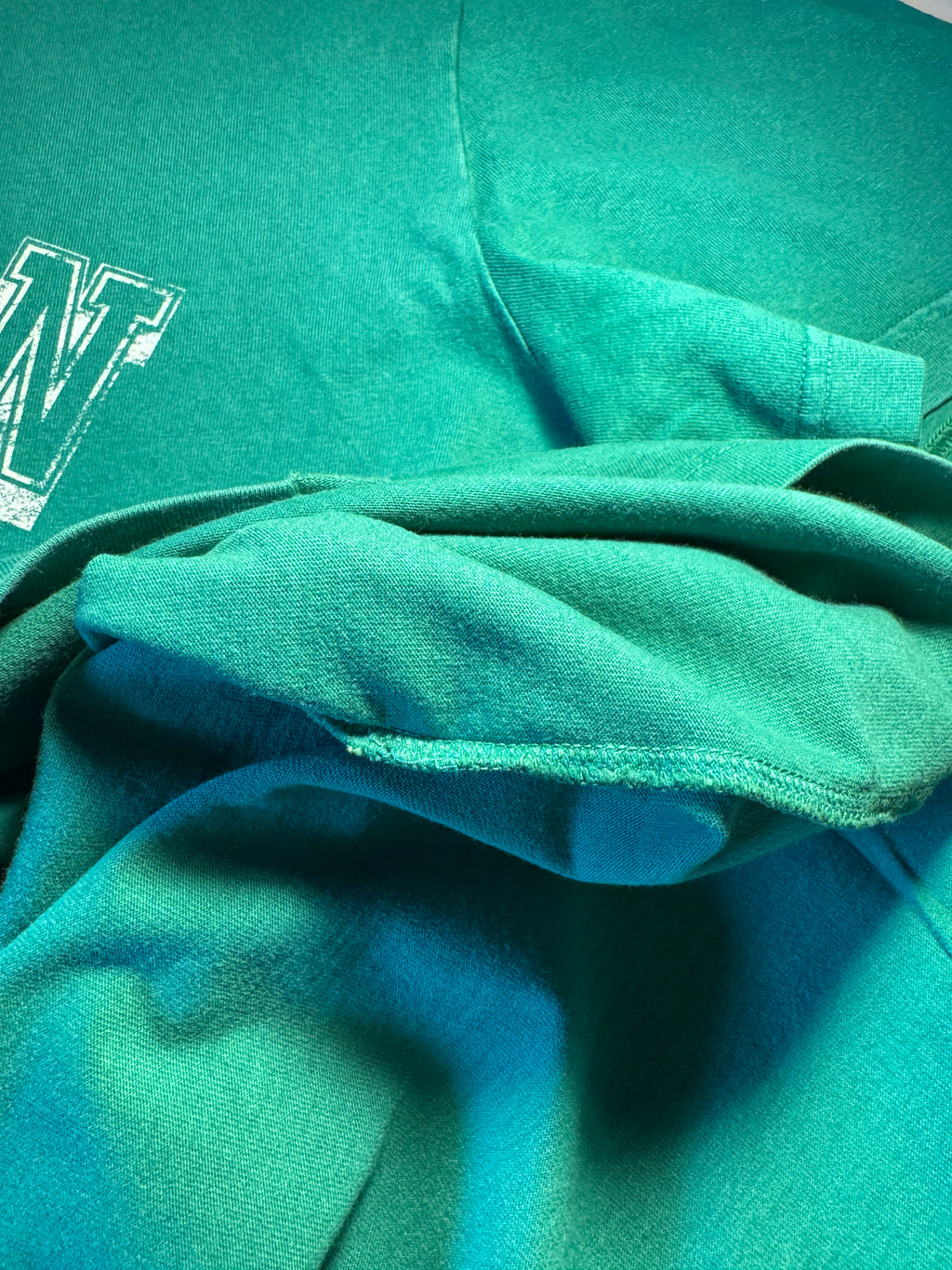 Maglia Golden Goose verde scritta "Golden"