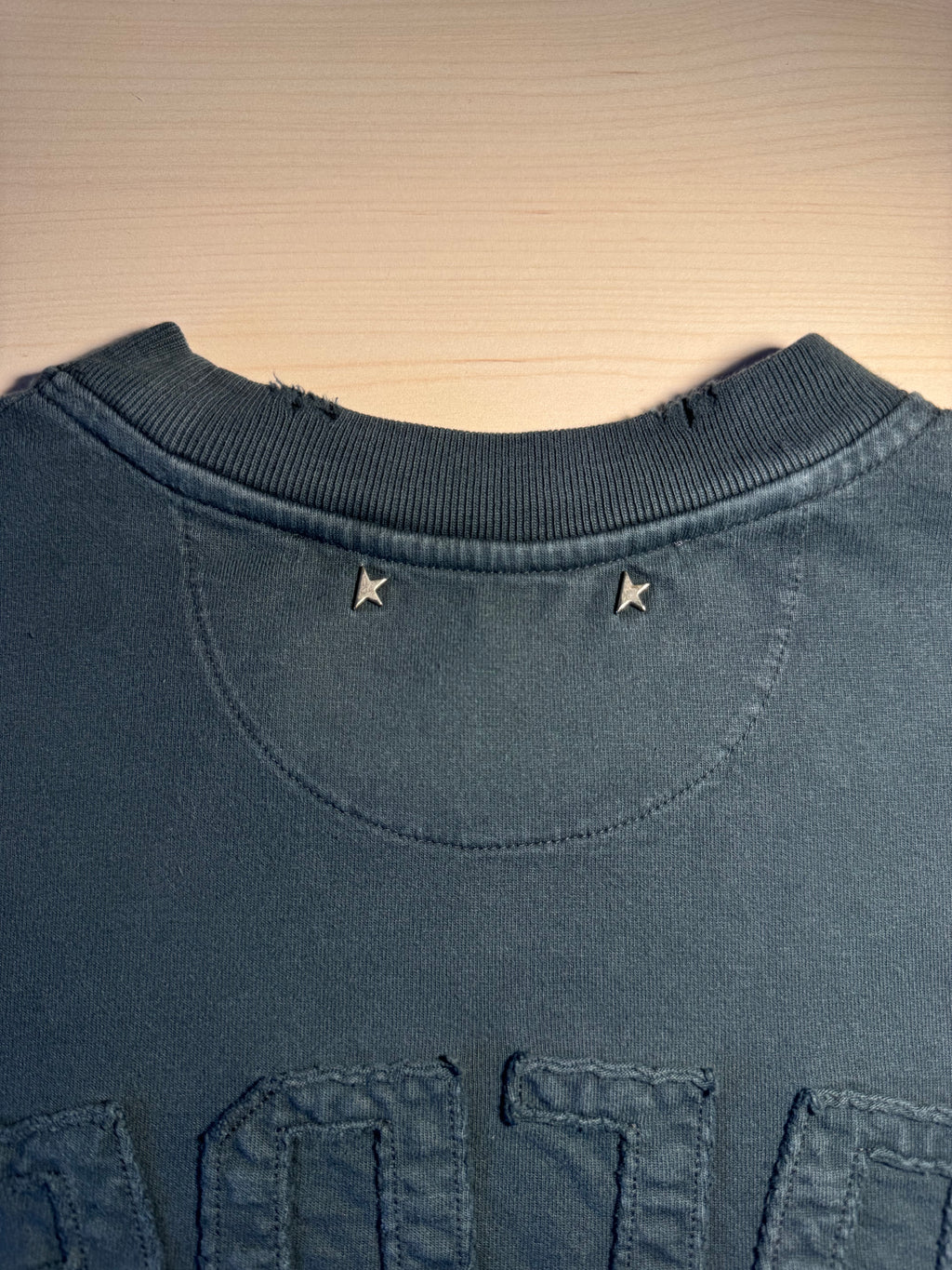 Maglia Golden Goose nero lavato “Golden” retro - Jersey Capsule