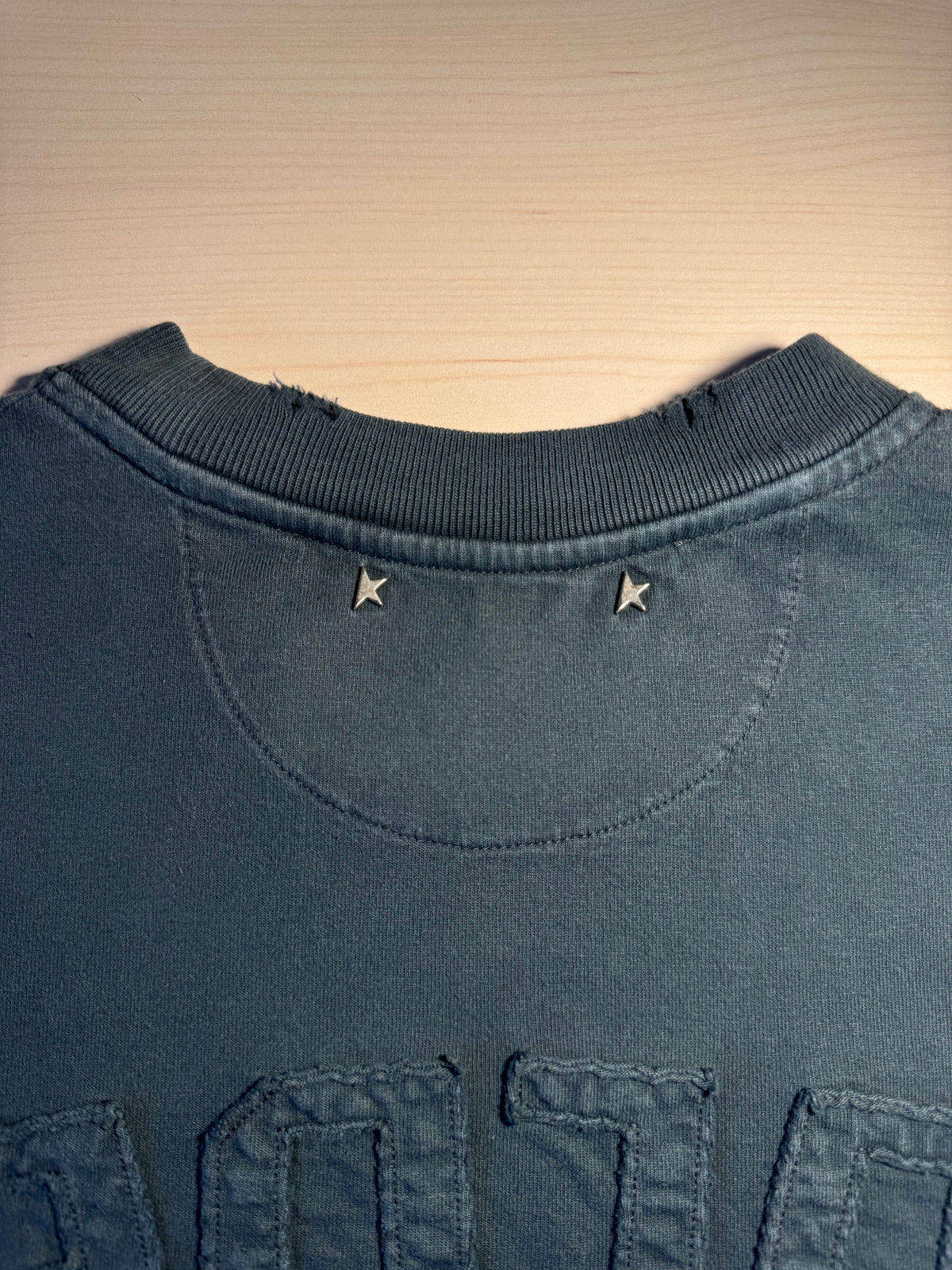 Maglia Golden Goose nero lavato “Golden” retro - Jersey Capsule