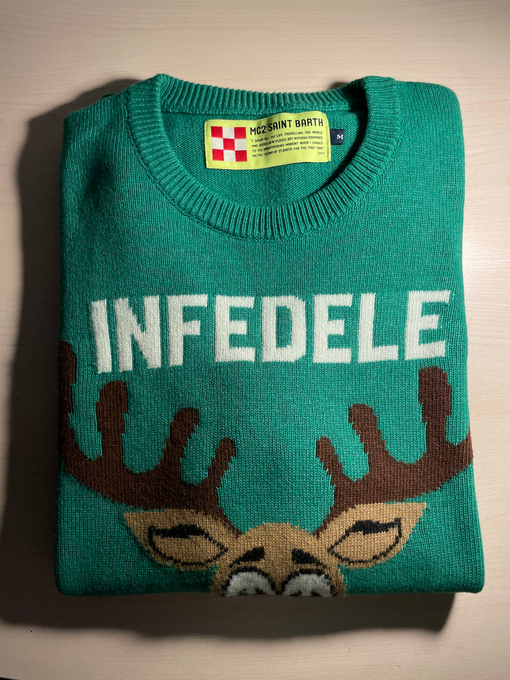 Maglione Saint Barth "Infedele" verde