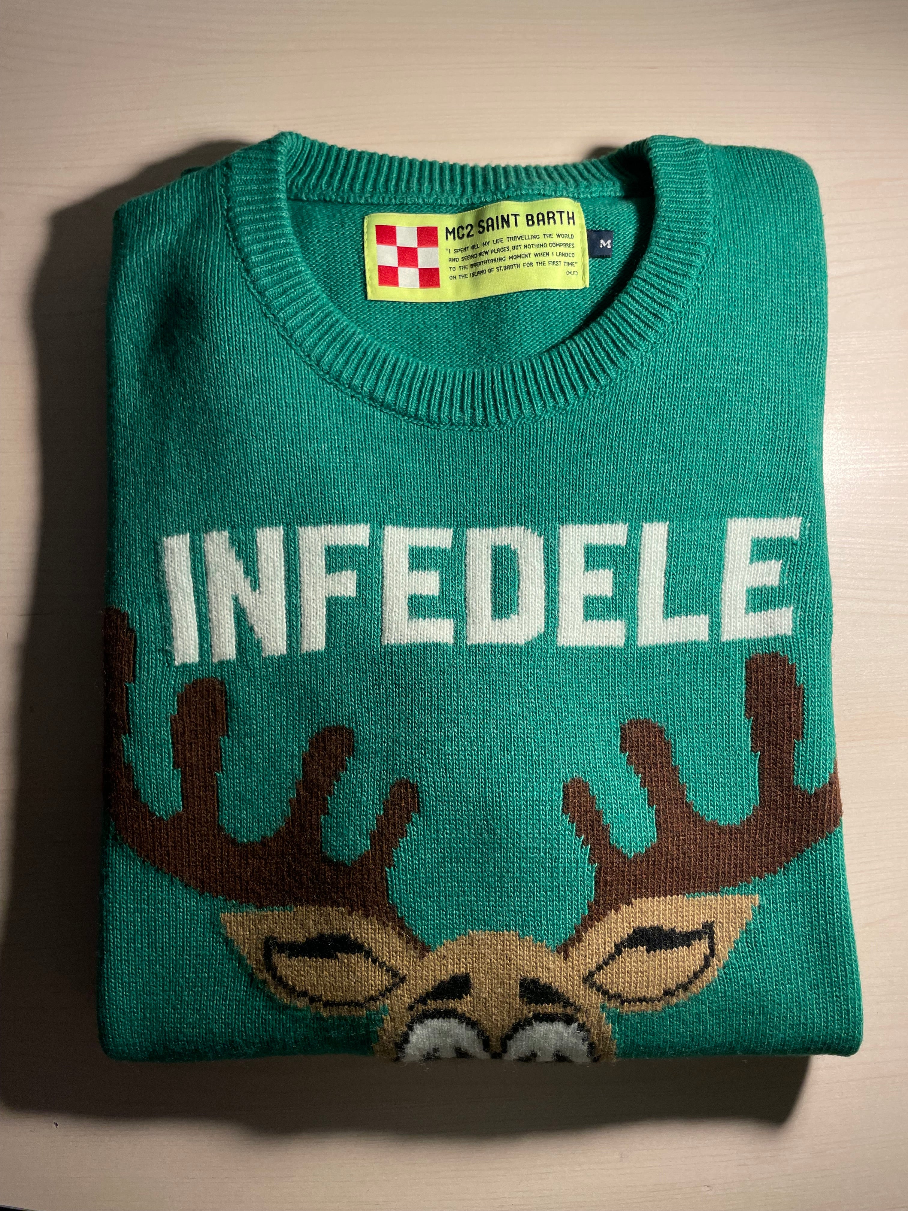 Maglione Saint Barth "Infedele" verde
