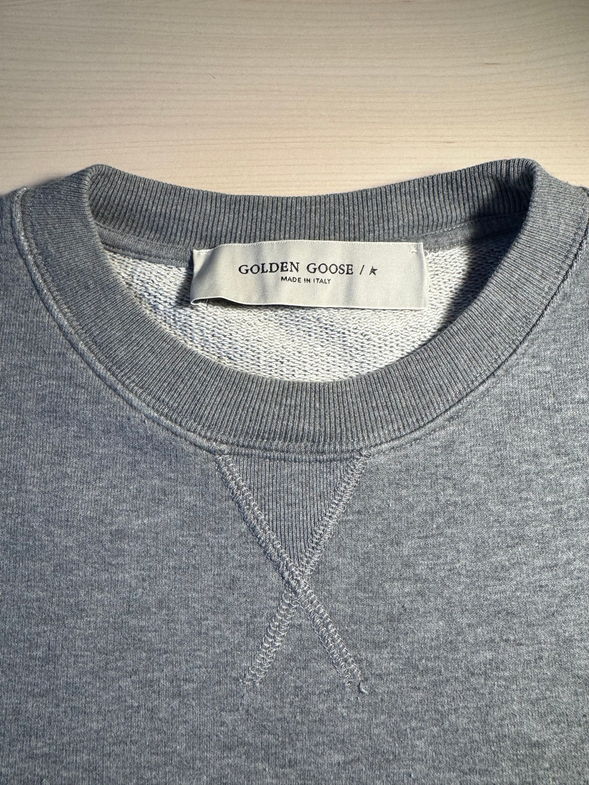 Felpa Golden Goose logo "Golden Goose" arancione