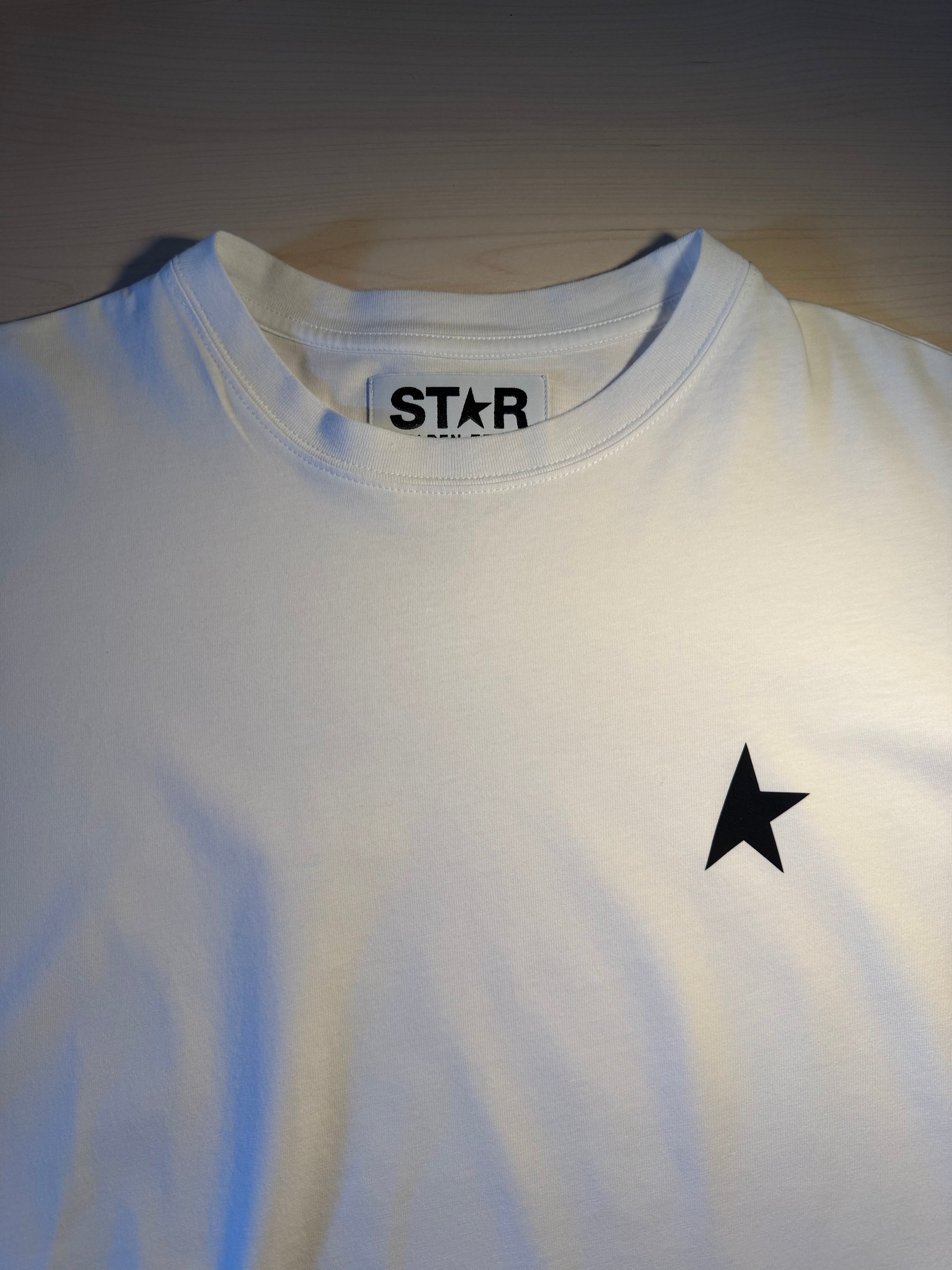 Maglia Golden Goose Star bianca stella nera