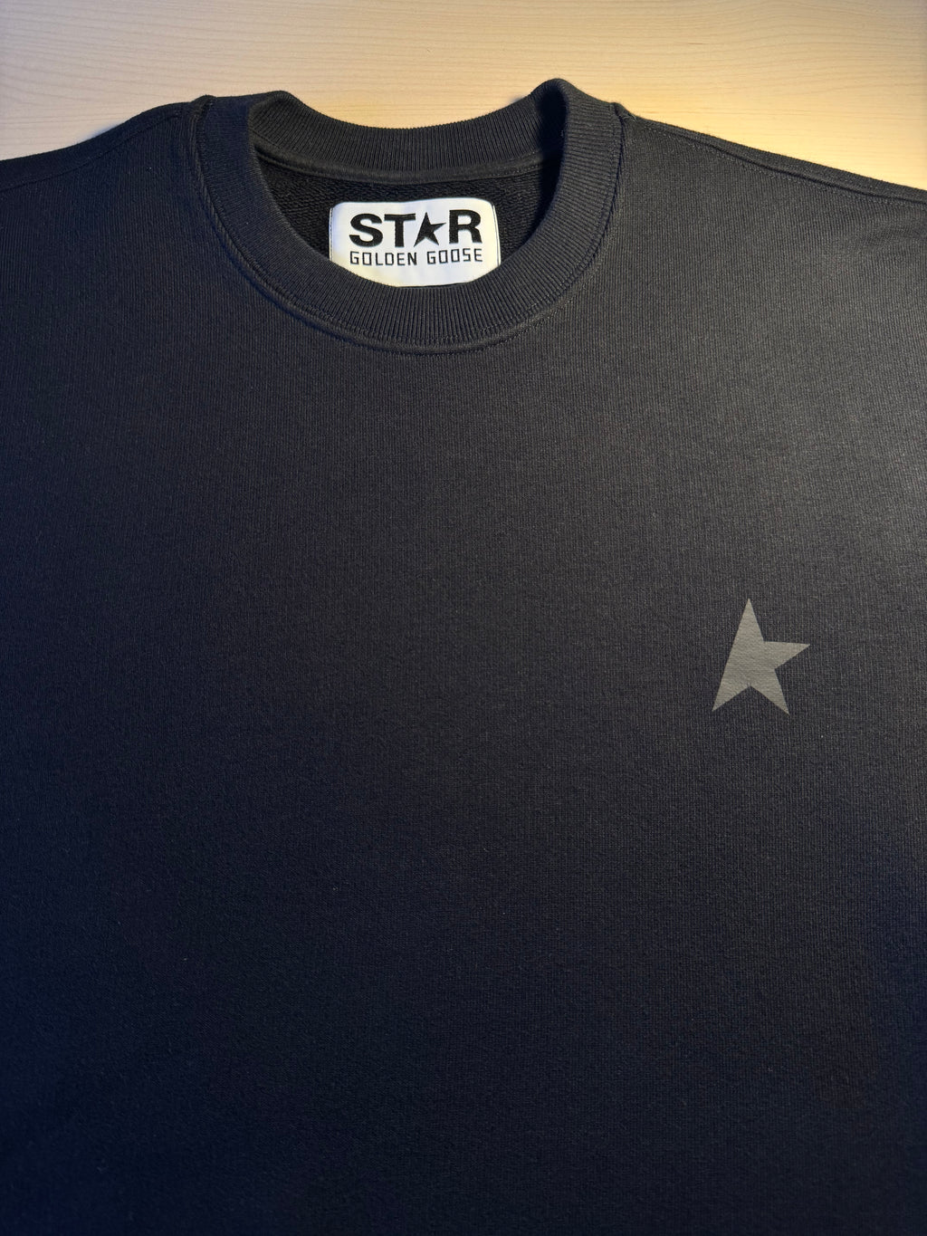 Felpa Golden Goose Star nera stella nera