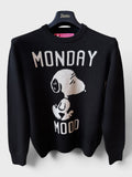 Maglione Saint Barth "Monday Mood" nero