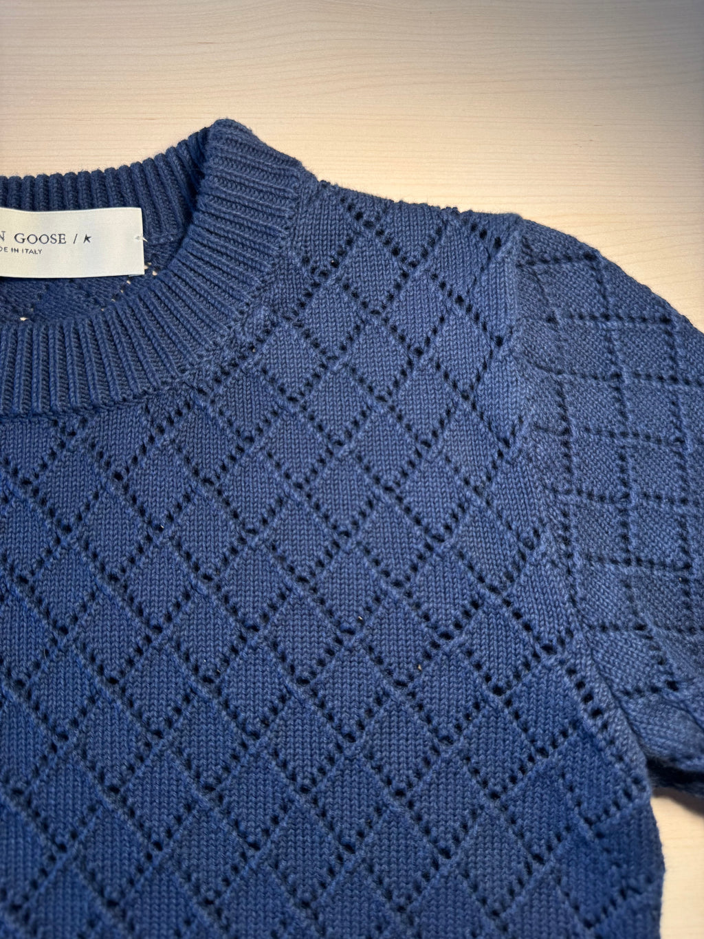 Top Golden Goose blu