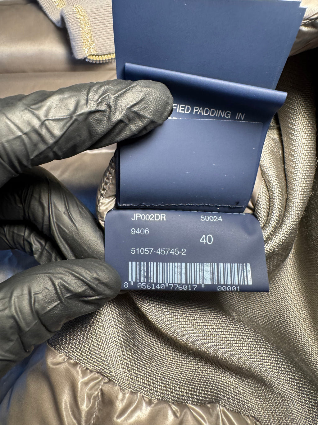 Piumino Herno grigio cotone