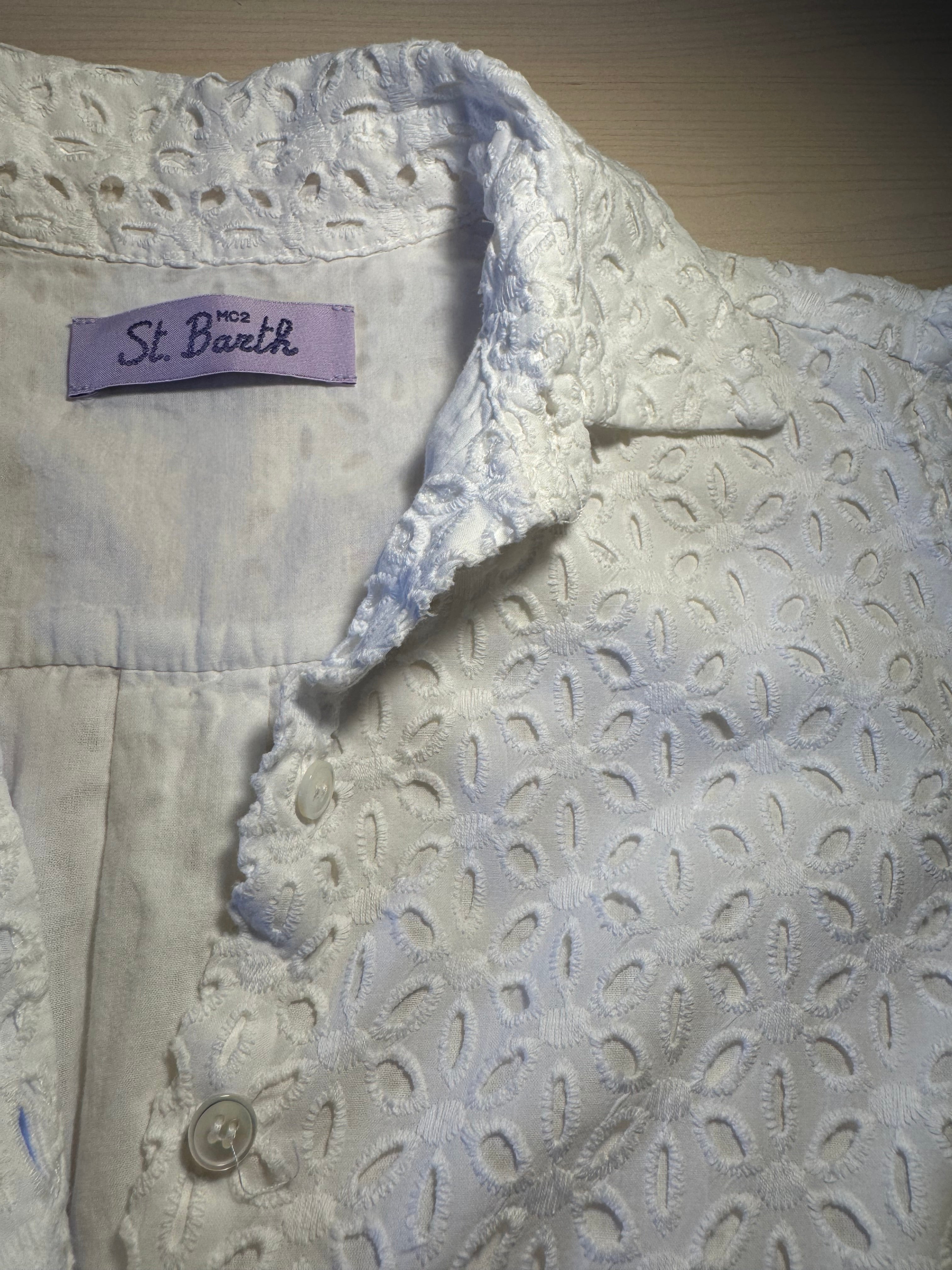 Abito Saint Barth bianco con ricami