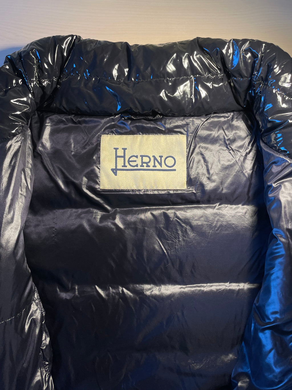 Piumino Herno nero lucido