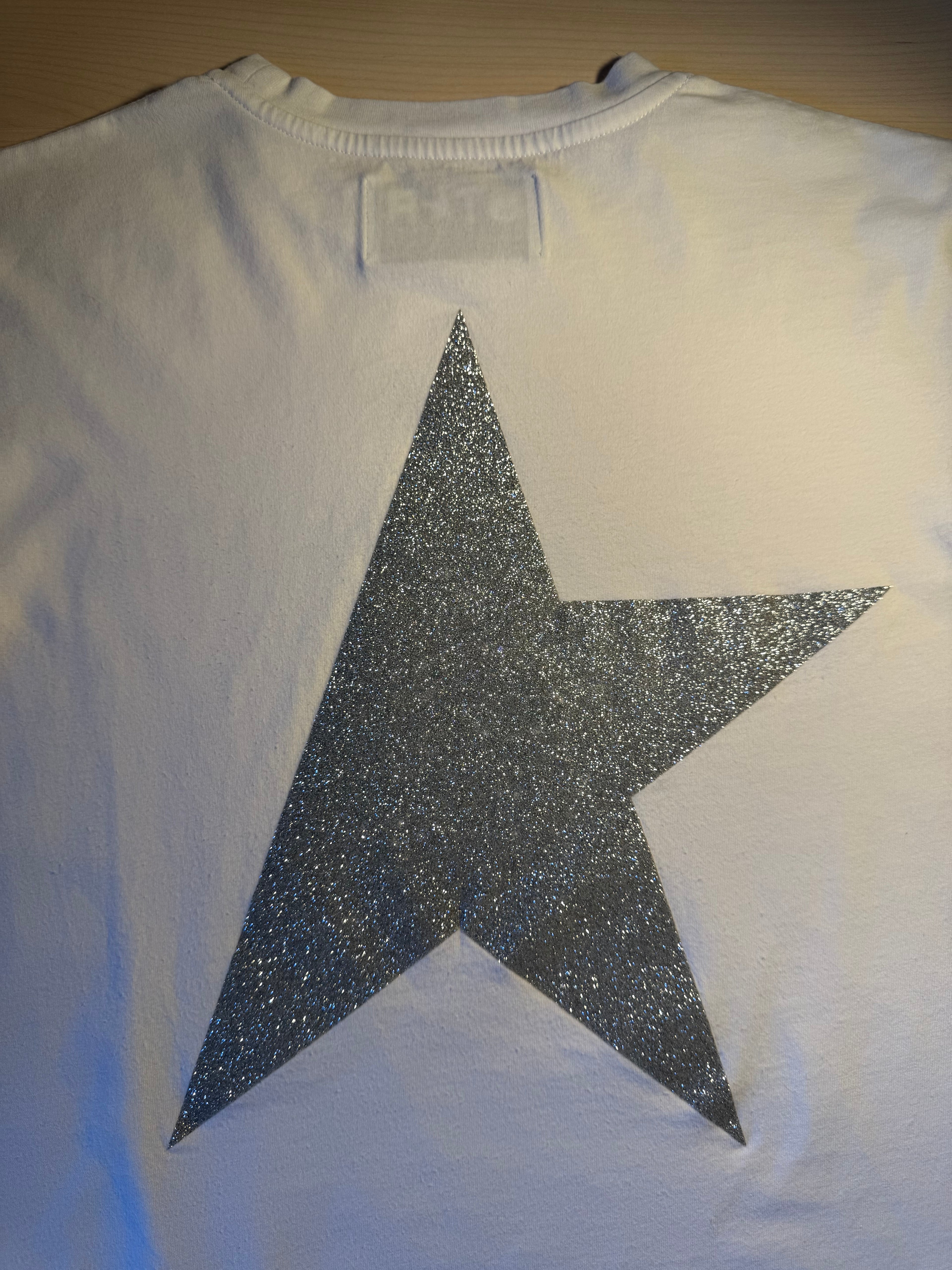 Maglia Golden Goose Star stella argento retro tg S
