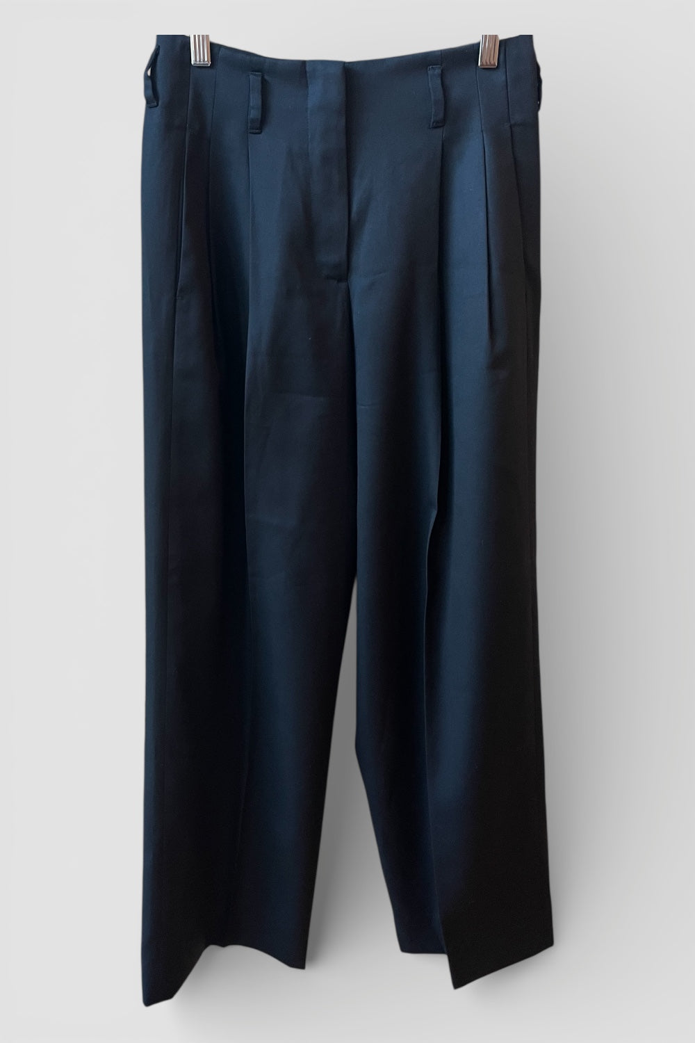 Pantaloni Golden Goose neri in gabardine 100% lana vergine