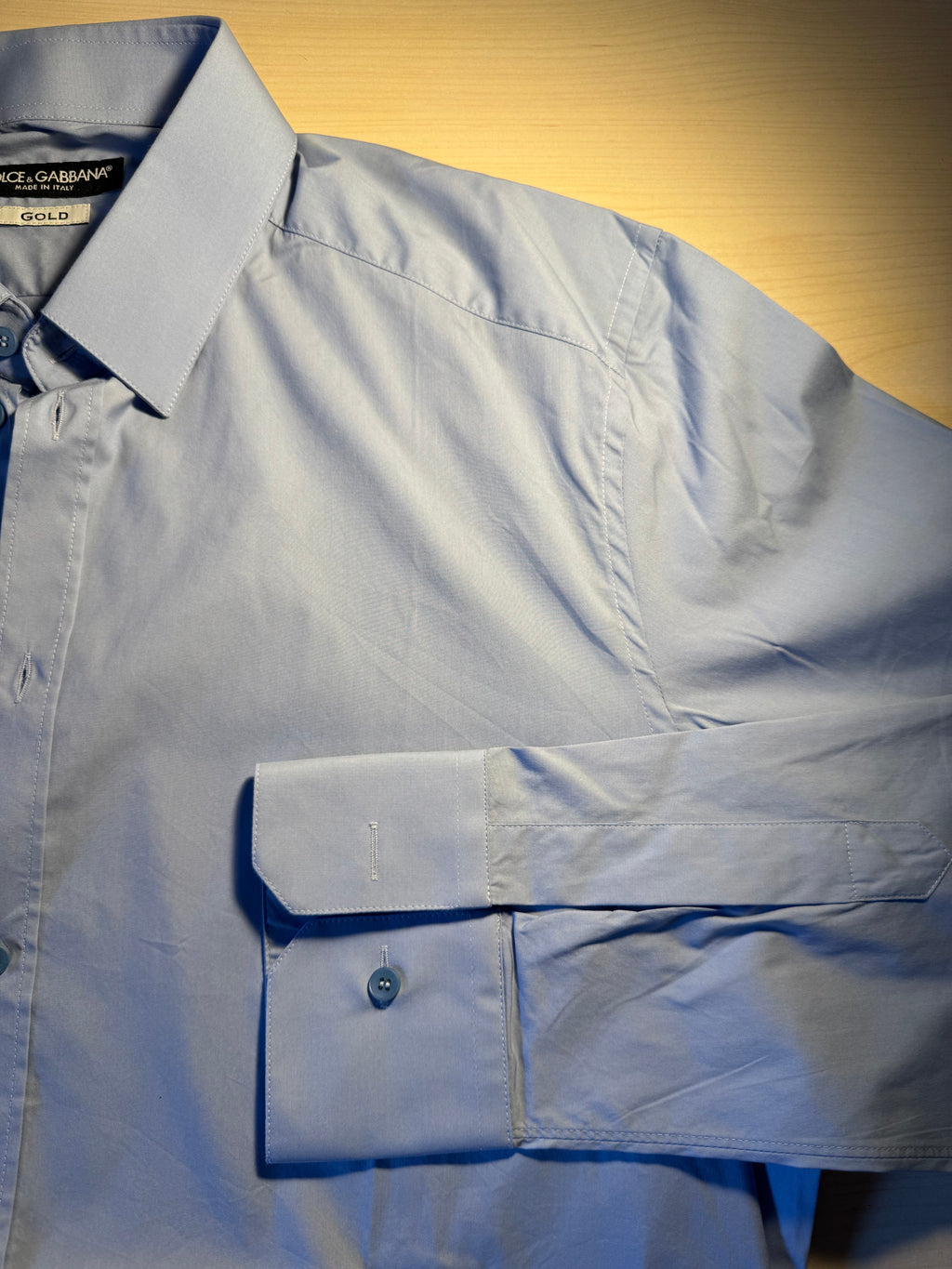 Camicia Dolce e Gabbana Gold azzurra