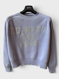 Maglione Golden Goose lilla "Do what you love"