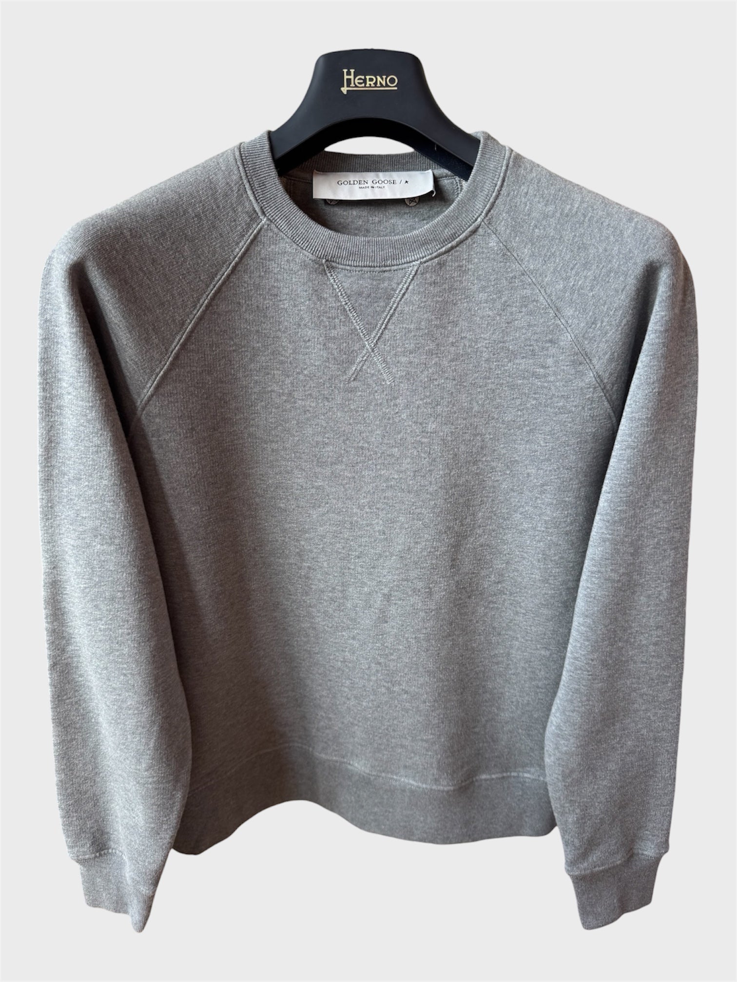 Felpa Golden Goose grigia “Dreamers Running Club” retro