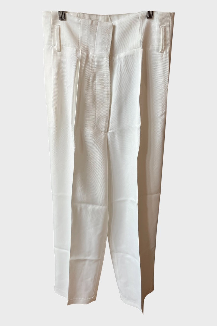 Pantaloni Golden Goose bianchi viscosa