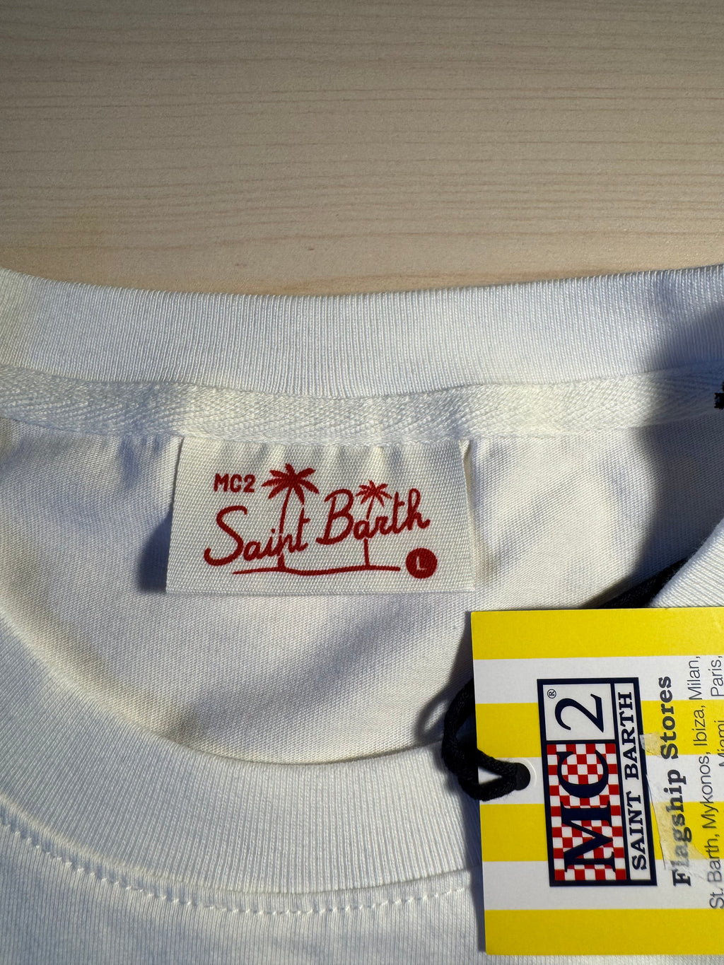 T-shirt Saint Barth "La Dolce Vita" bianca