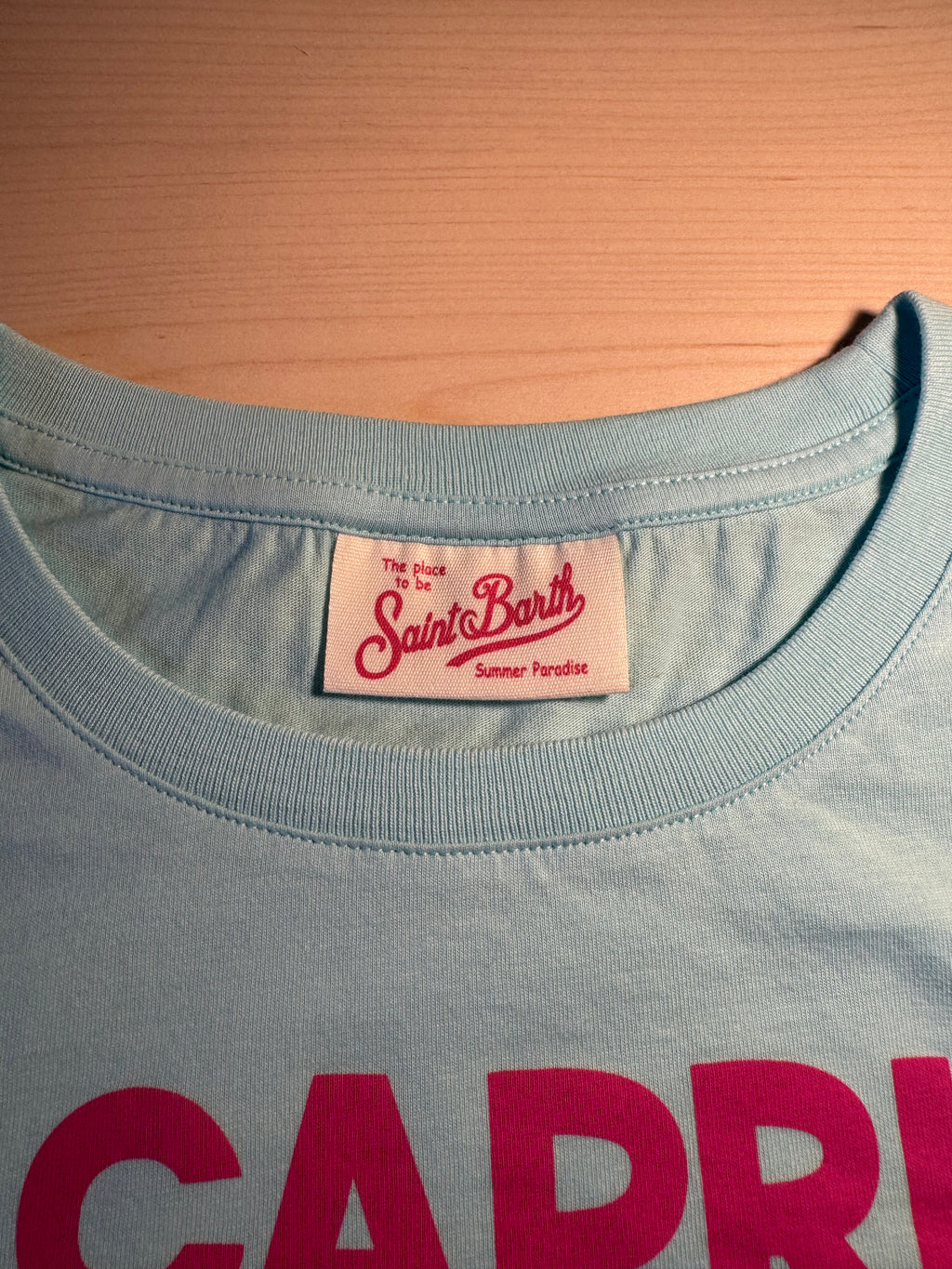 Maglia Saint Barth "Capri Addicted” azzurra