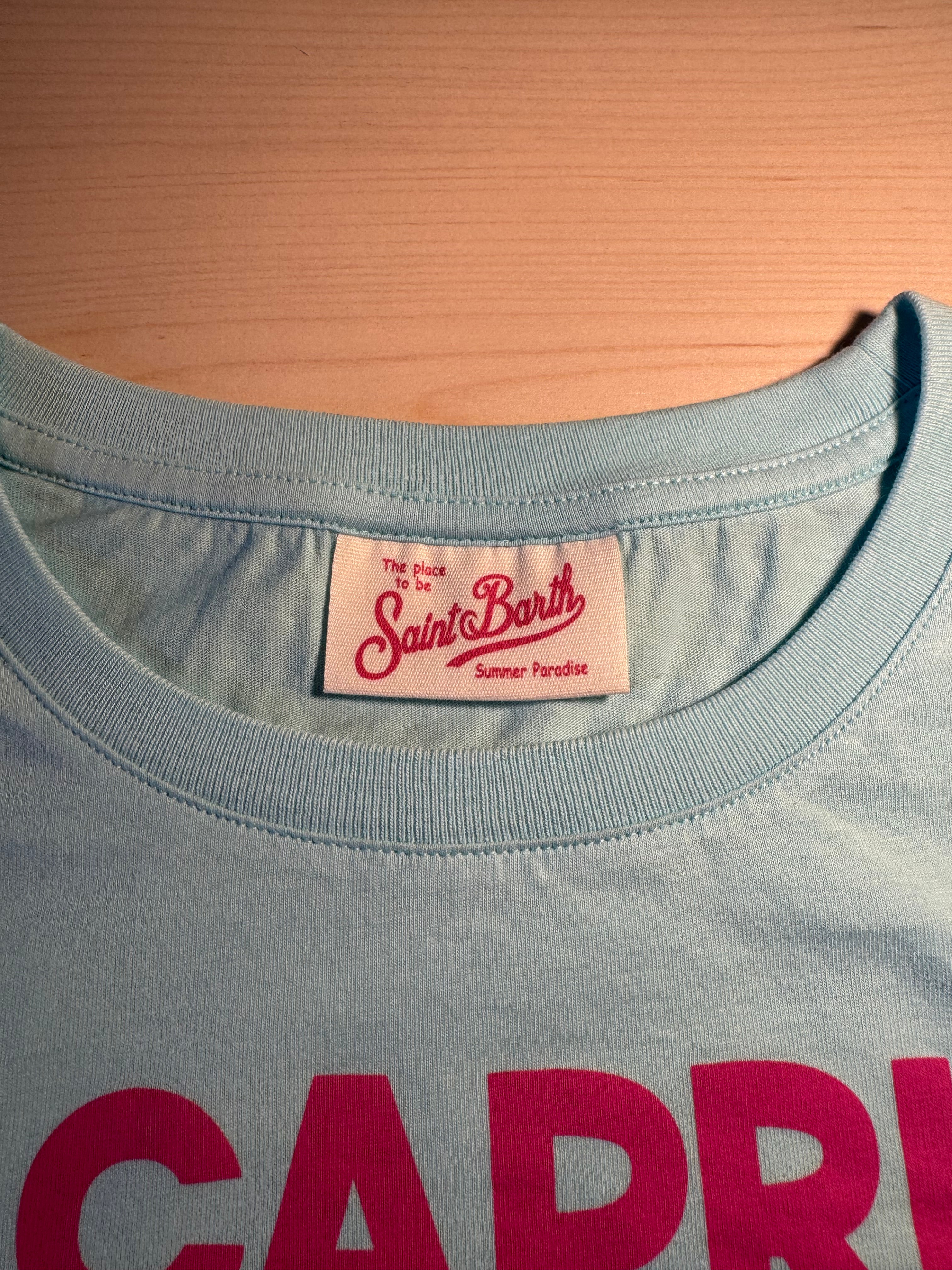 Maglia Saint Barth "Capri Addicted” azzurra