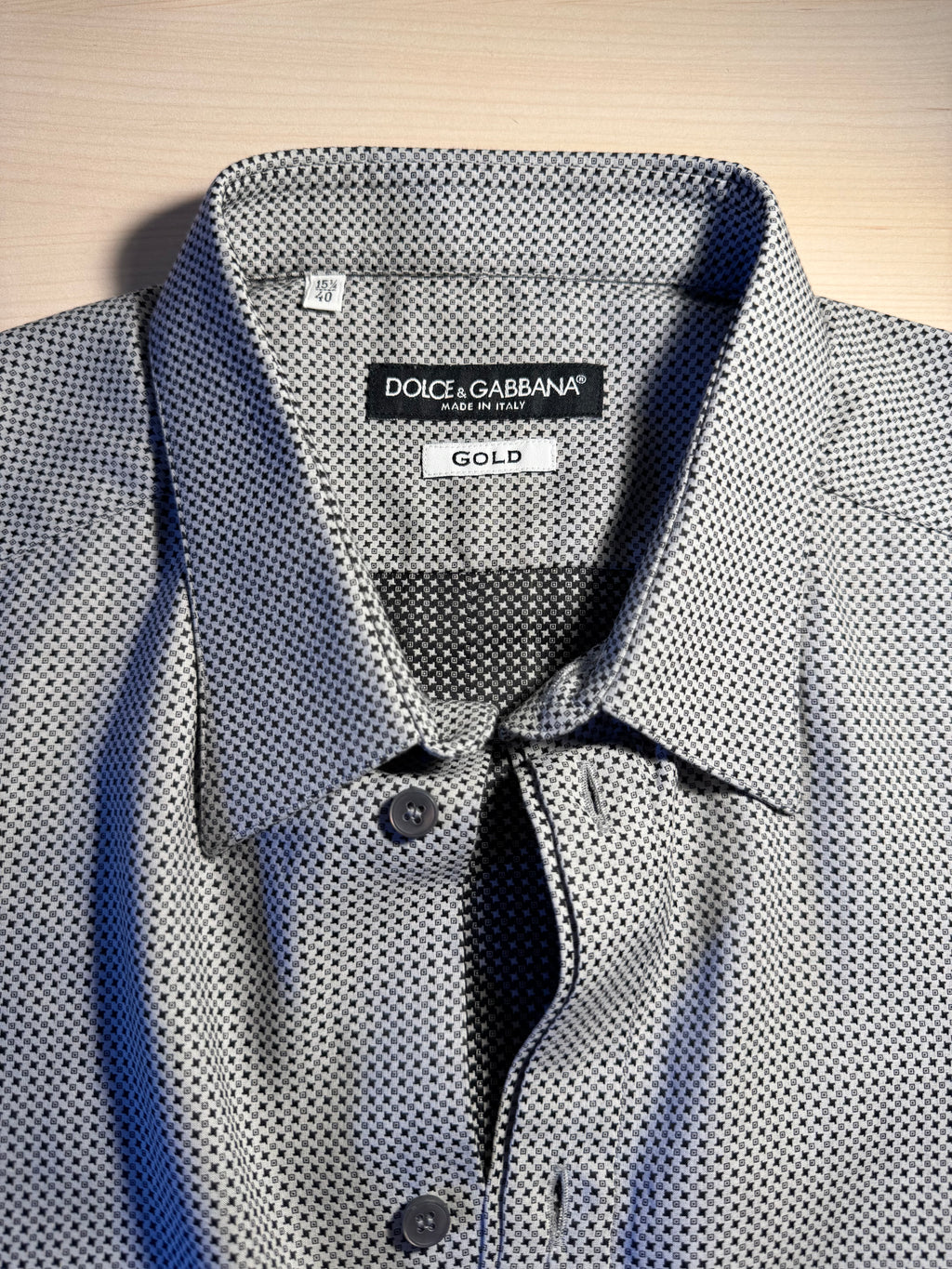 Camicia Dolce e Gabbana Gold bianca