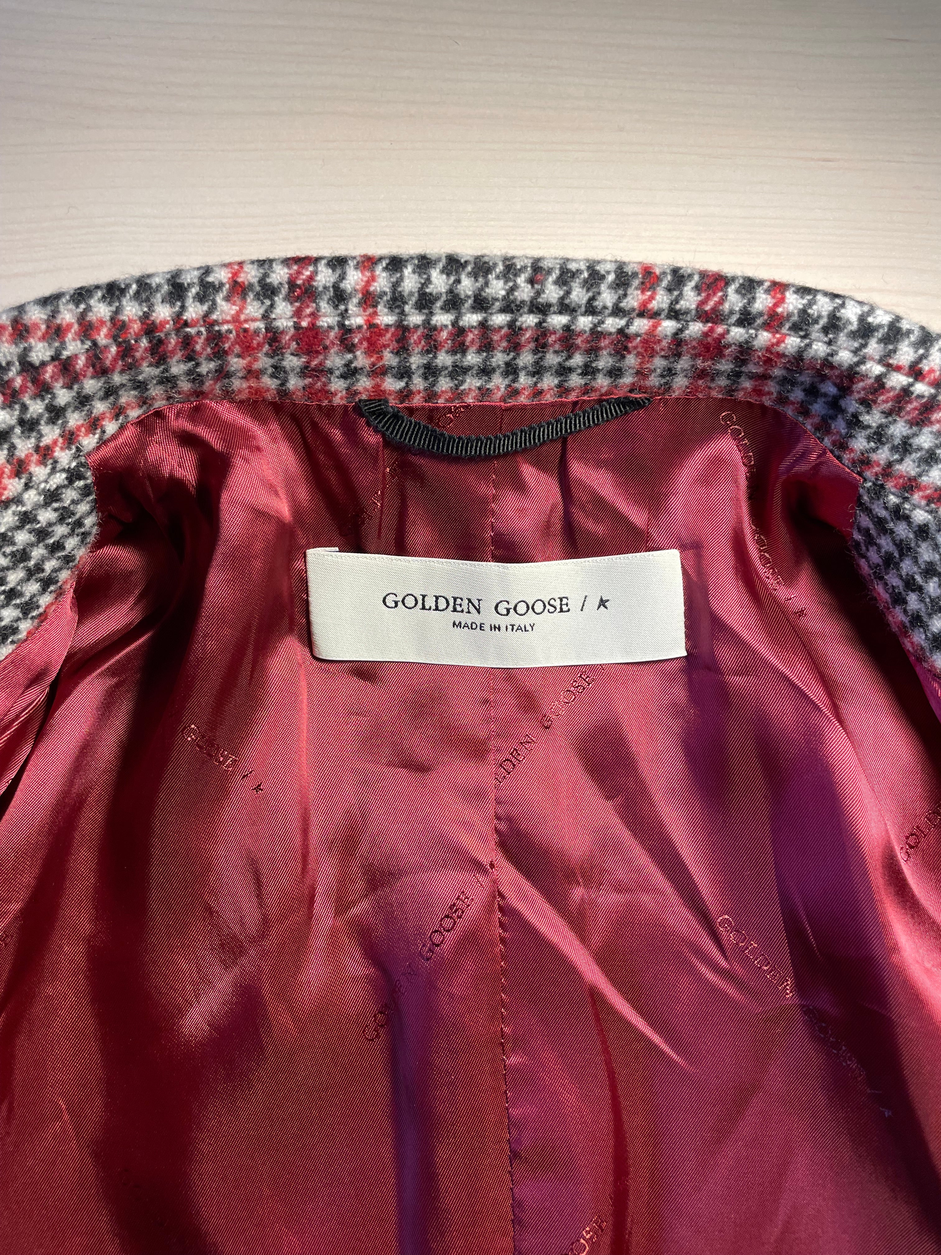Blazer Golden Goose quadri rosso