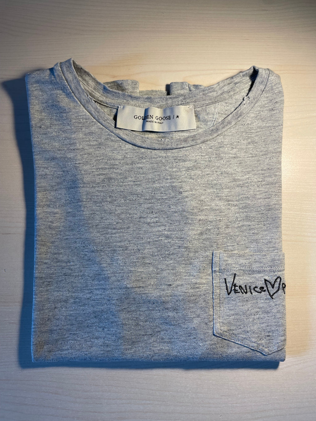 Maglia Golden Goose grigia "Venice Paris"
