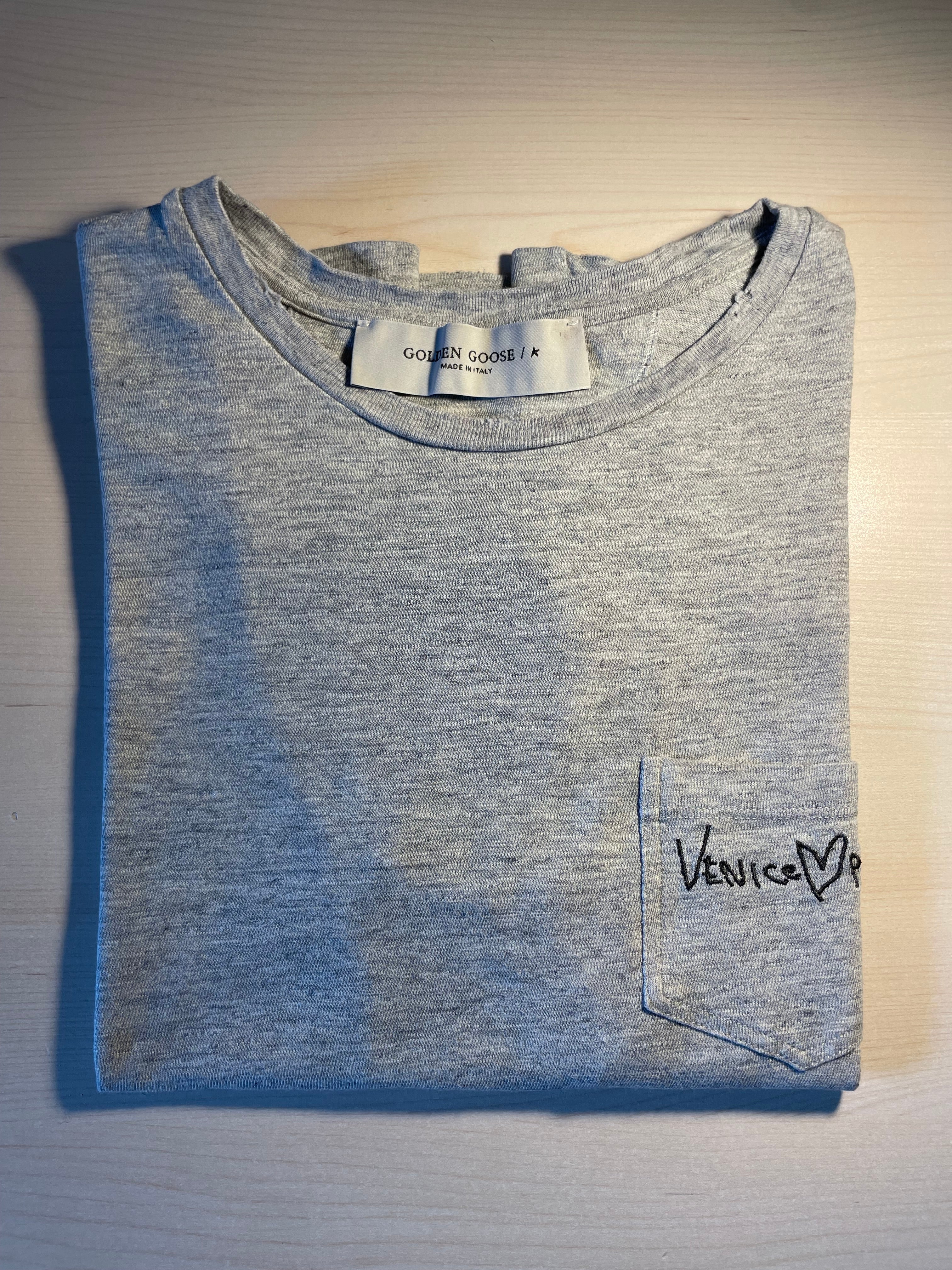 Maglia Golden Goose grigia "Venice Paris"