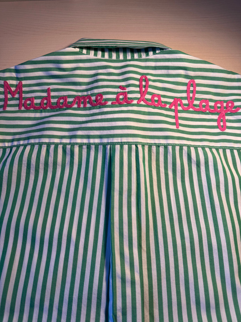 Camicia Saint Barth righe “Madame À La Plage”