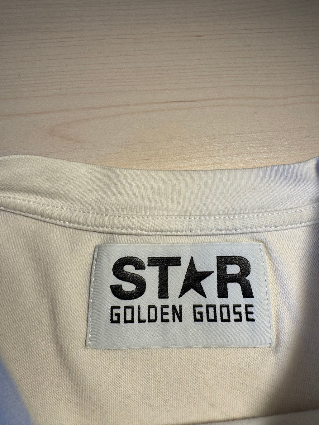 Maglia Golden Goose Star bianca stella argento