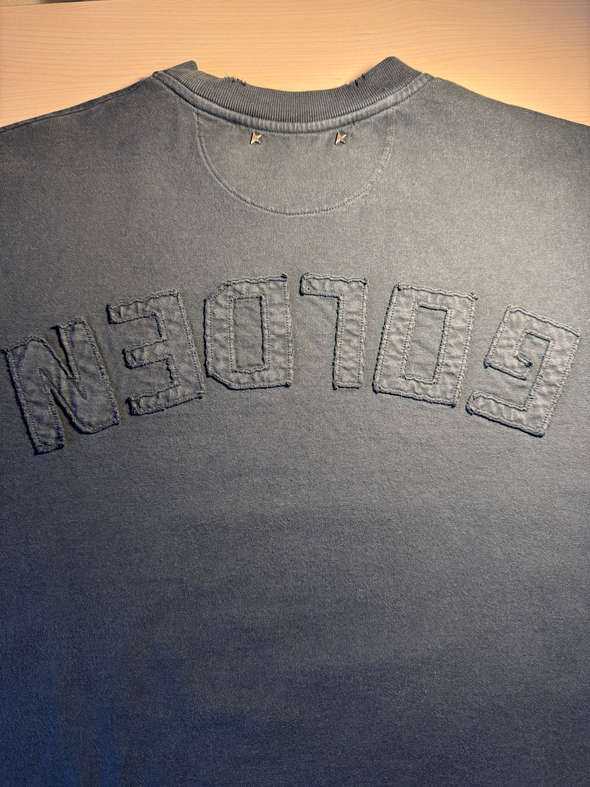 Maglia Golden Goose nero lavato “Golden” retro - Jersey Capsule
