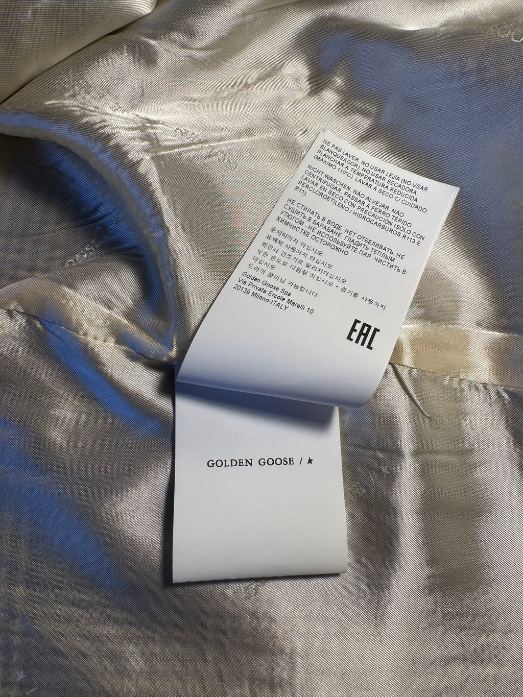 Blazer Golden Goose quadri grigio misto lana