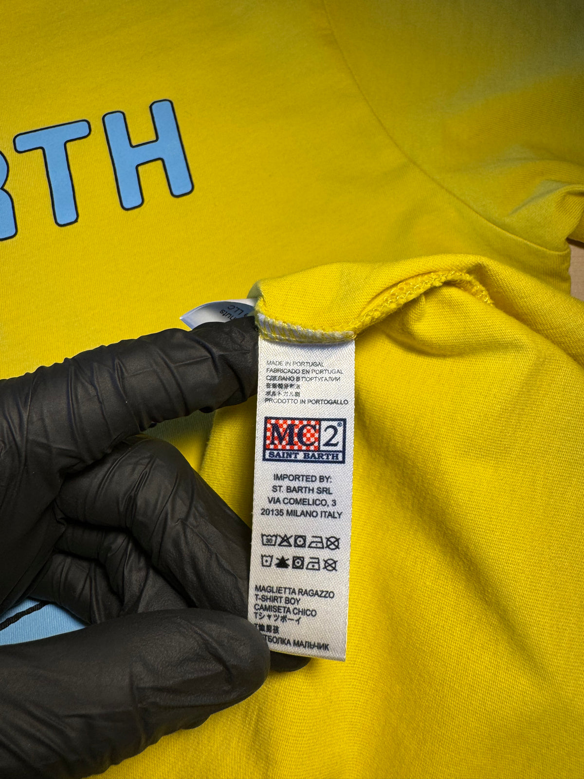 Maglia Saint Barth "Moto Club” gialla