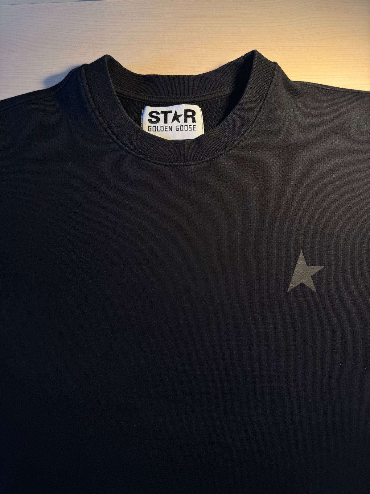 Felpa Golden Goose Star nera stella nera