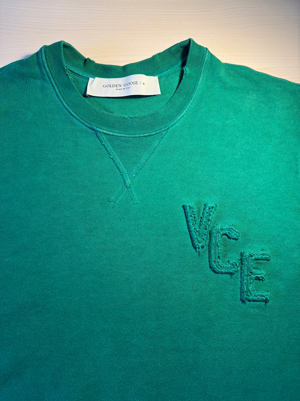 Felpa Golden Goose “VCE” verde