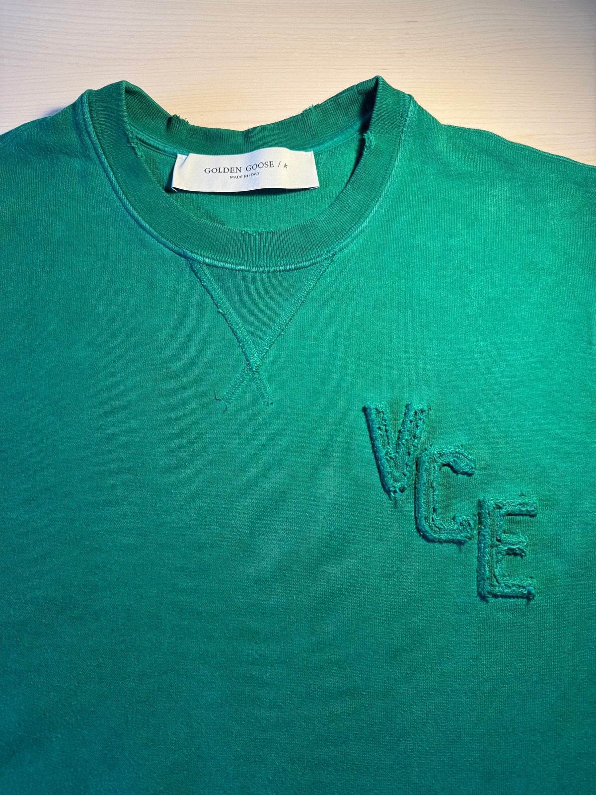 Felpa Golden Goose “VCE” verde