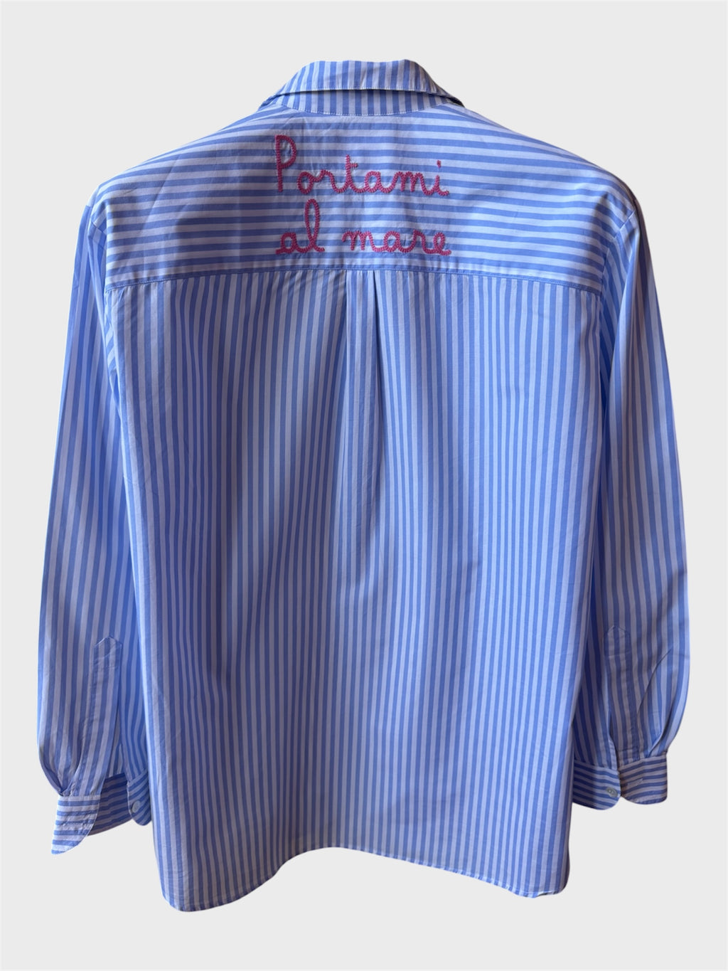 Camicia Saint Barth righe “Portami Al Mare”