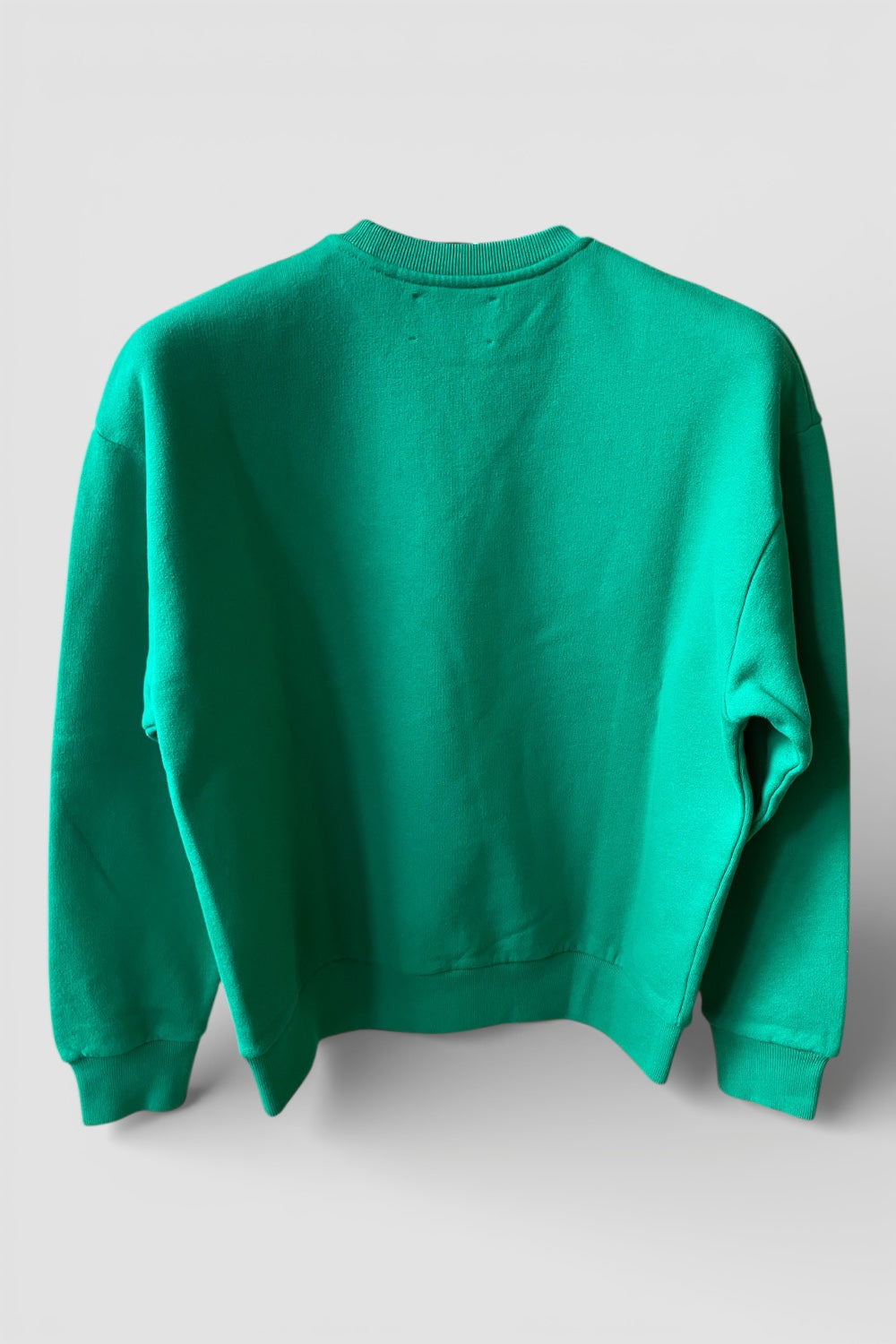 Felpa Saint Barth verde scritta rosa "St. Barth"