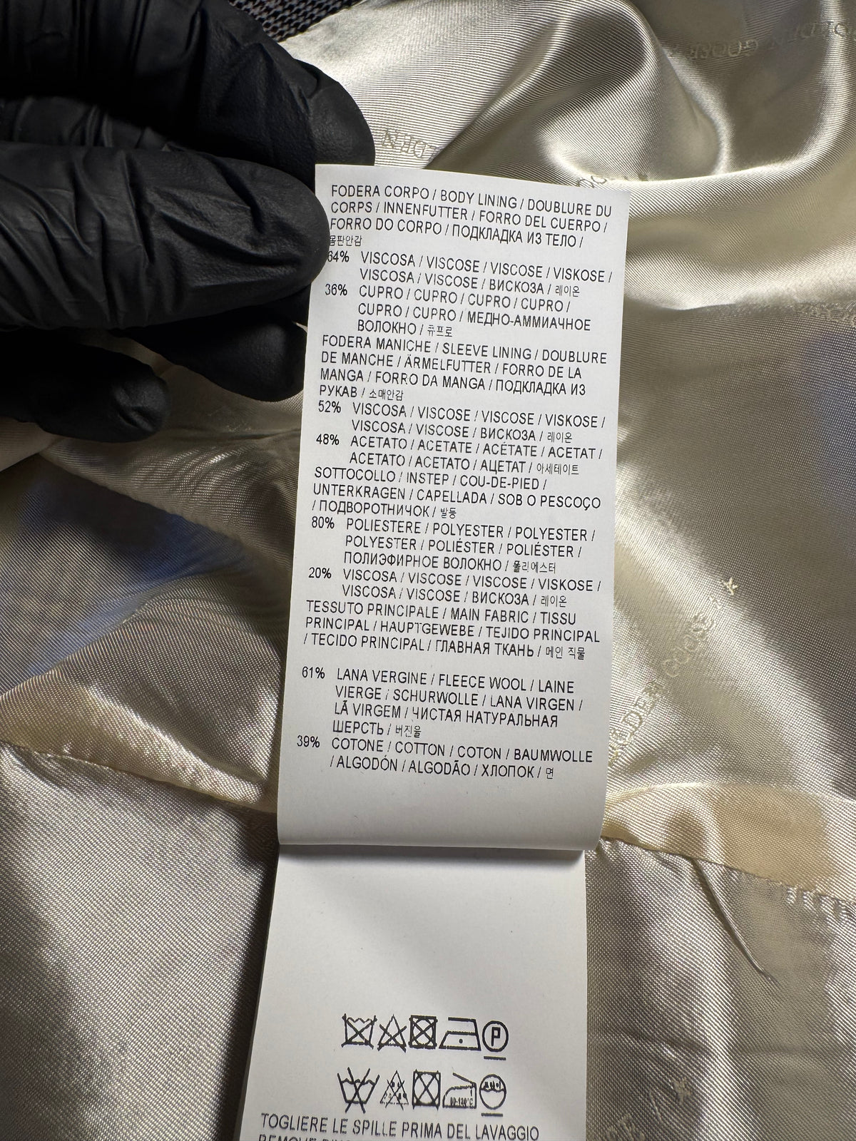 Blazer Golden Goose quadri grigio misto lana