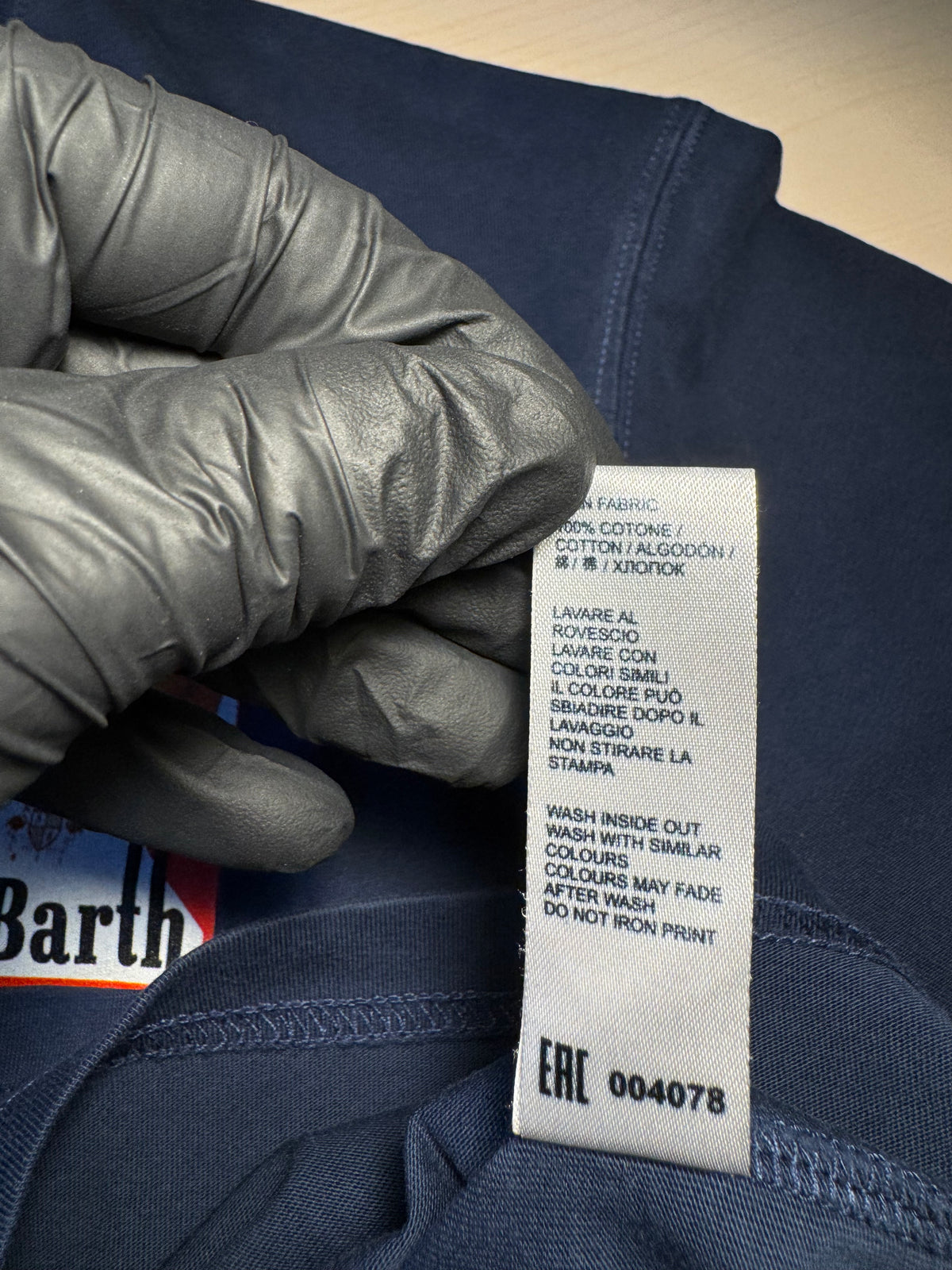 Maglia Saint Barth "I’ve Always Got One For You” blu