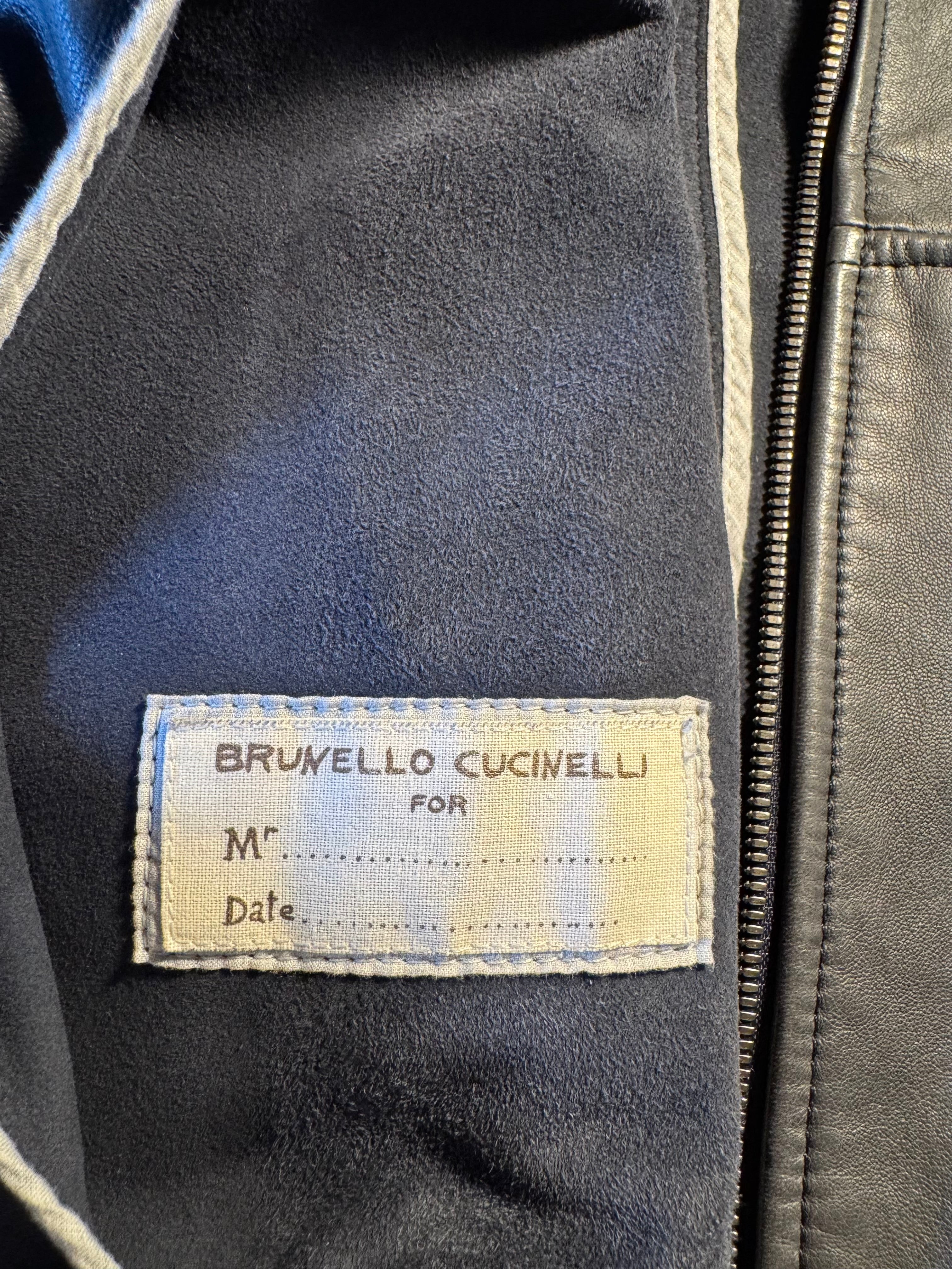 Giacca Brunello Cucinelli in pelle