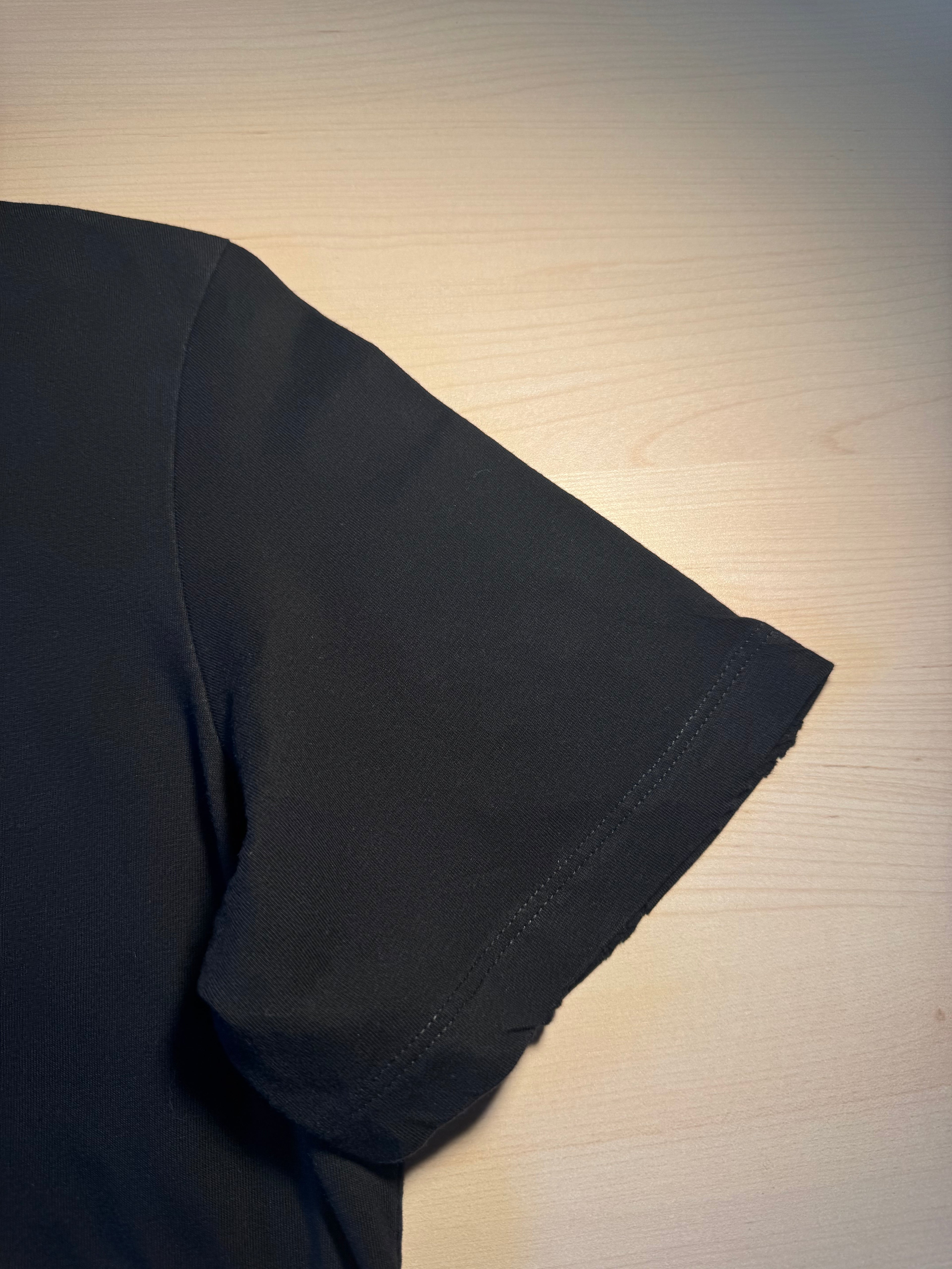 Maglia Golden Goose nera trattamento distressed