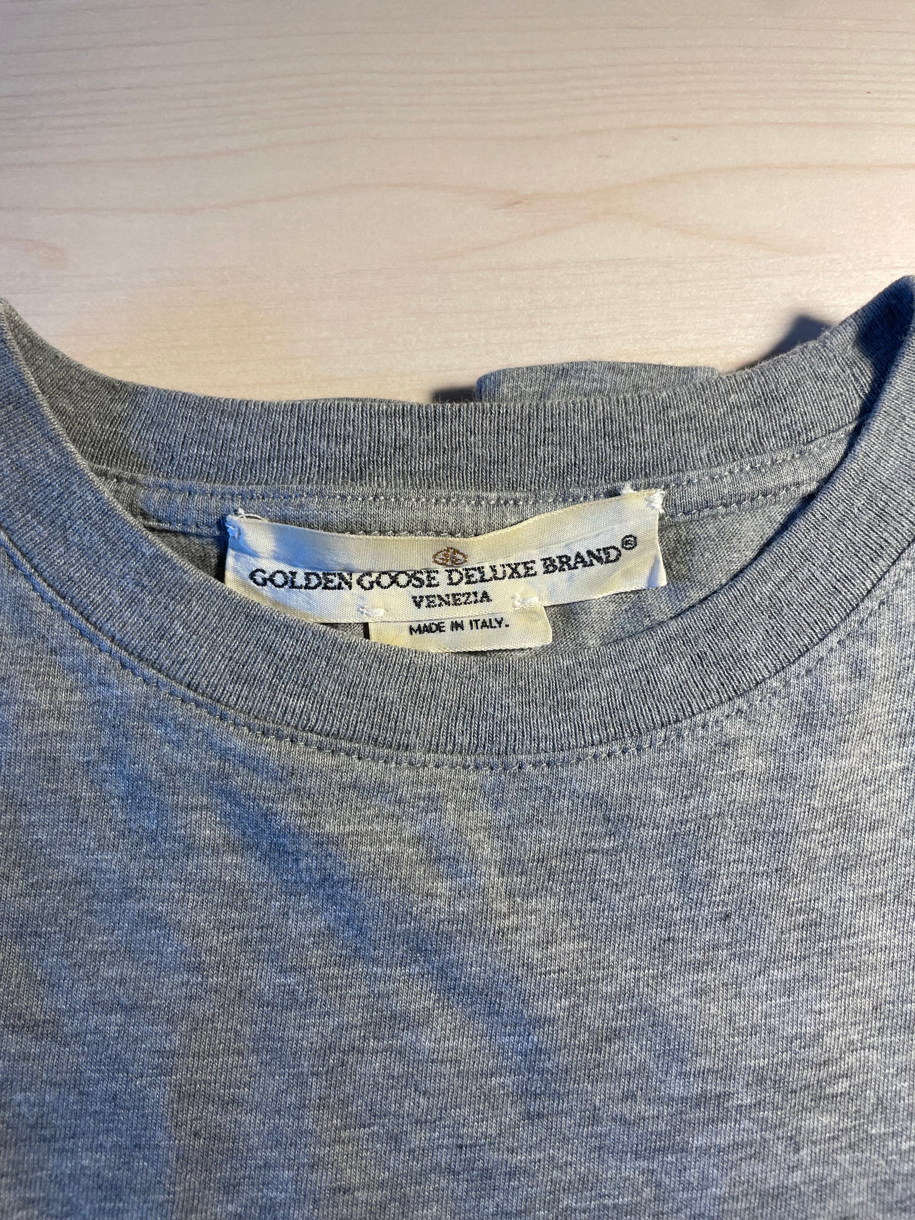 Maglia Golden Goose grigia "Sneakers Lover"