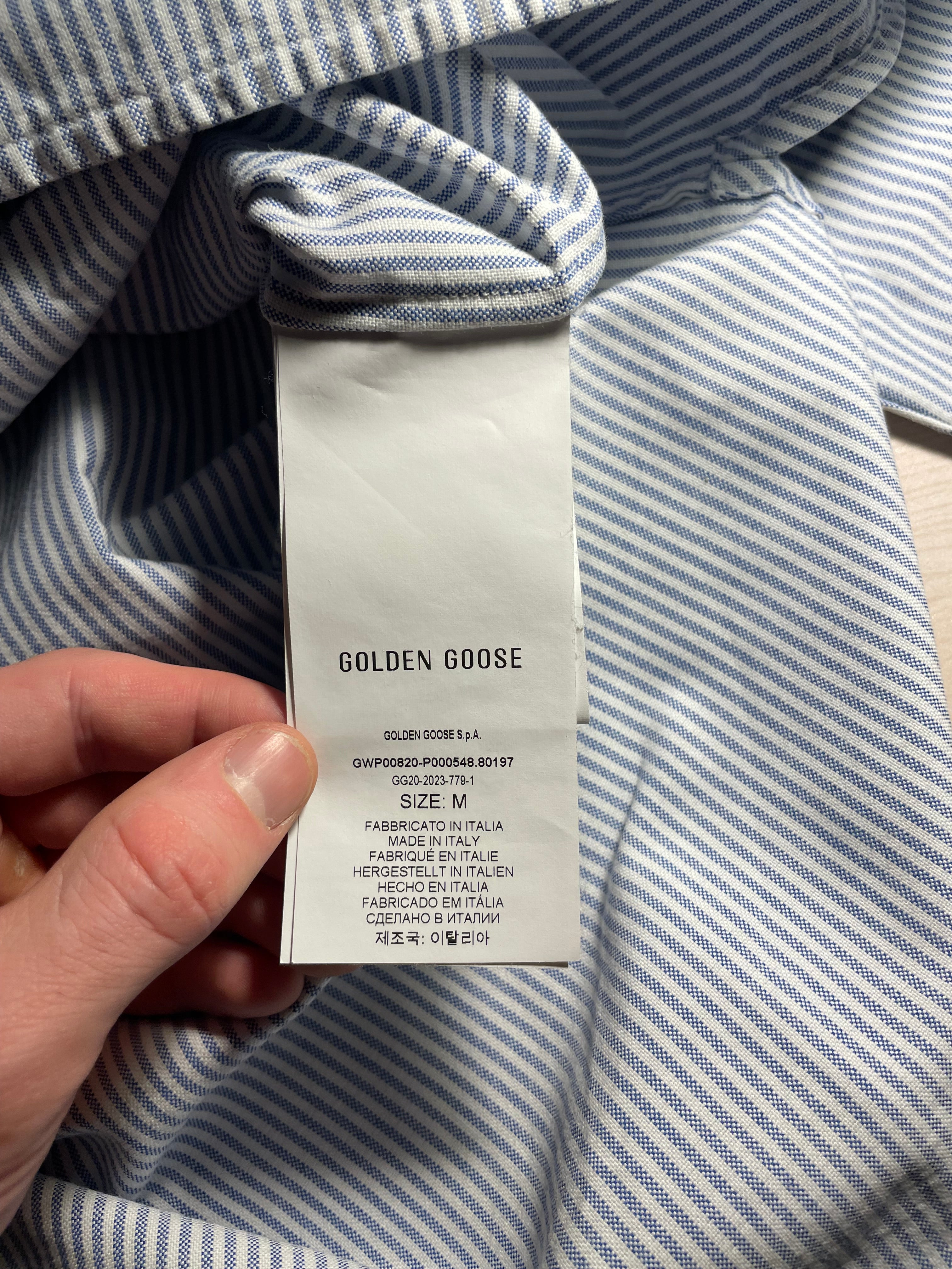 Camicia Golden Goose righe a bastoncino