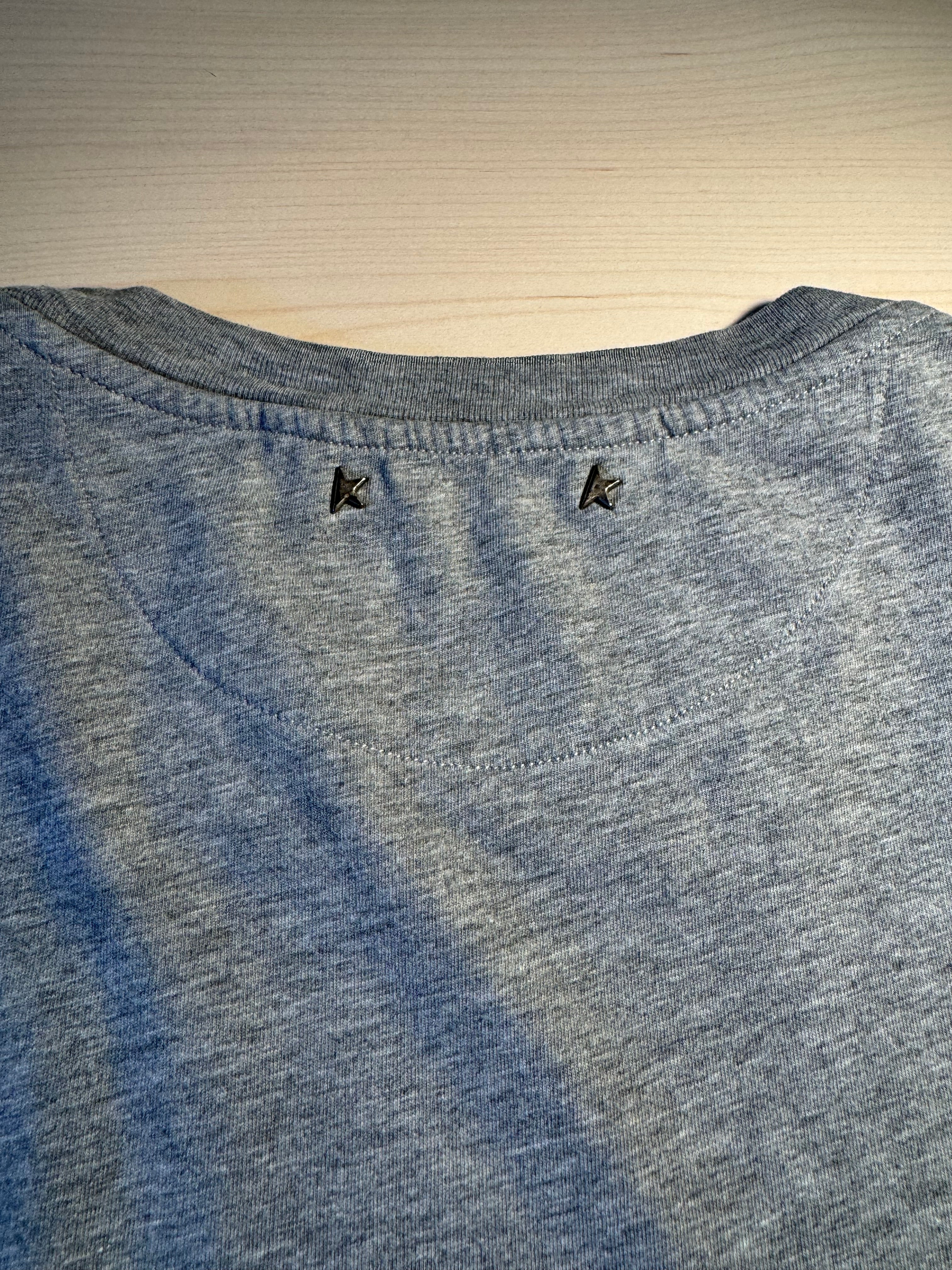 Maglia Golden Goose grigia scritta “Golden”