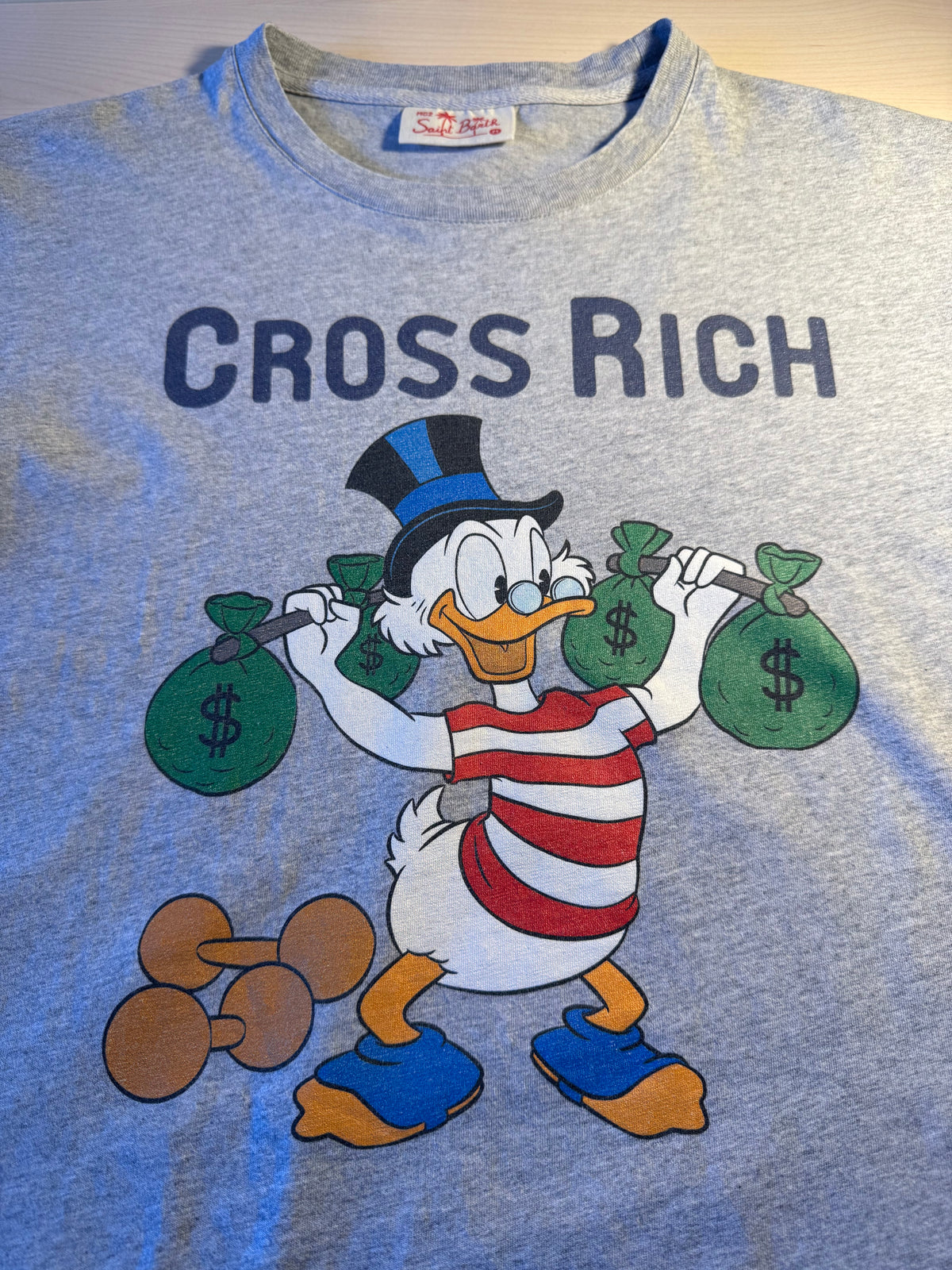 Maglia Saint Barth "Cross Rich" grigia
