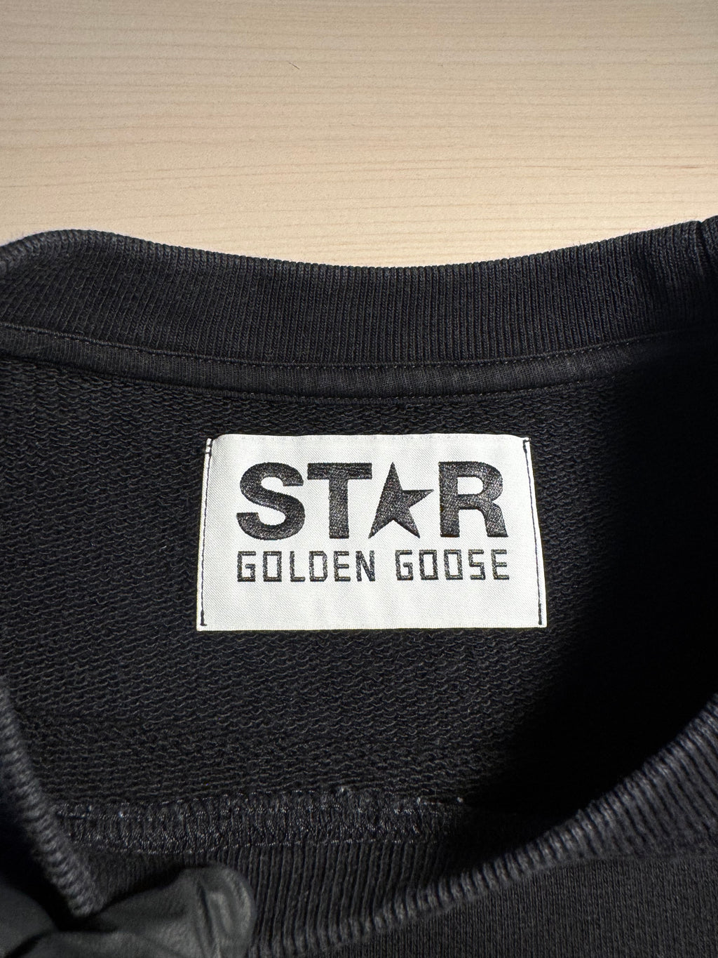Felpa Golden Goose Star nera stella nera