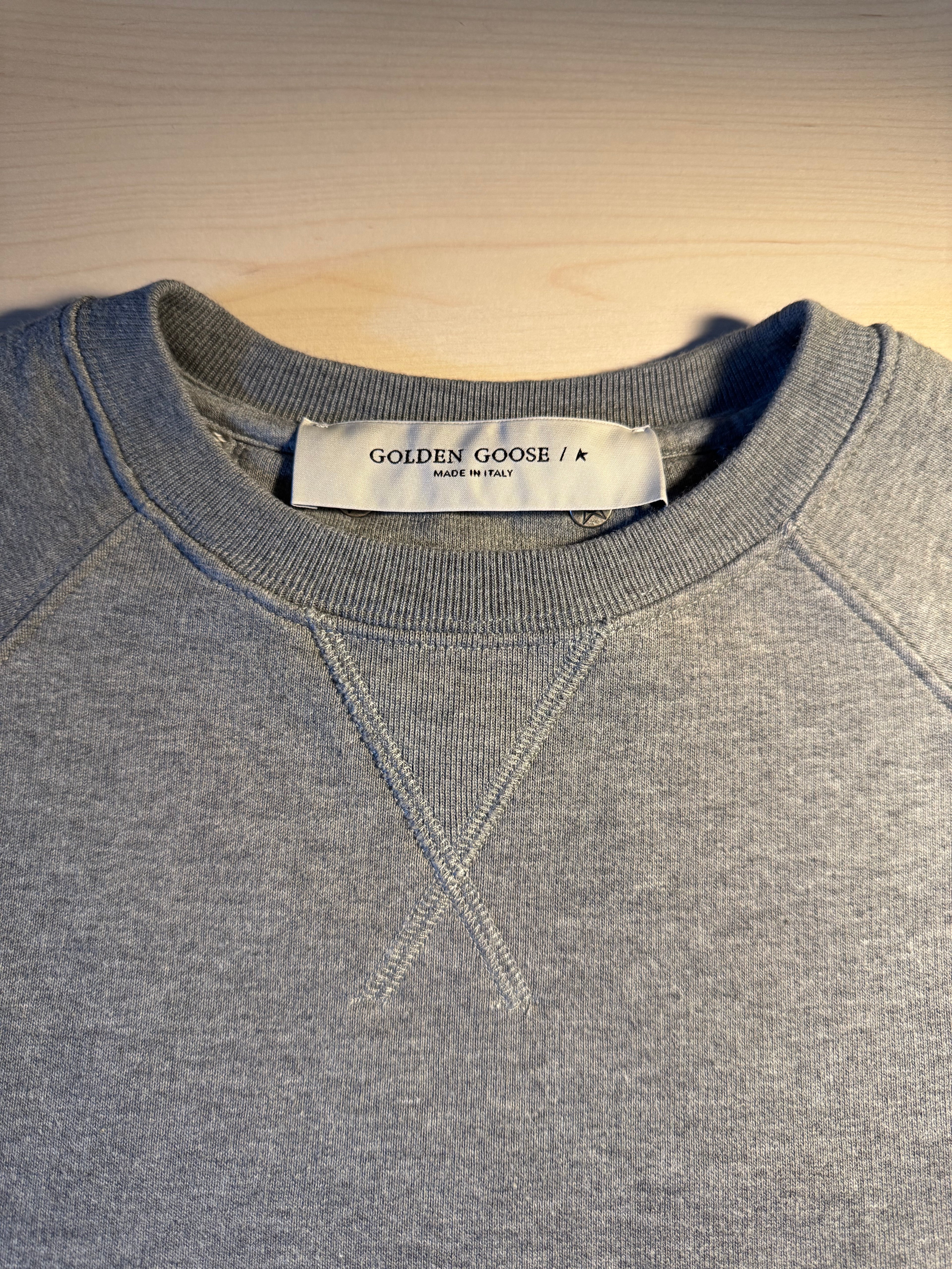 Felpa Golden Goose grigia “Dreamers Running Club” retro