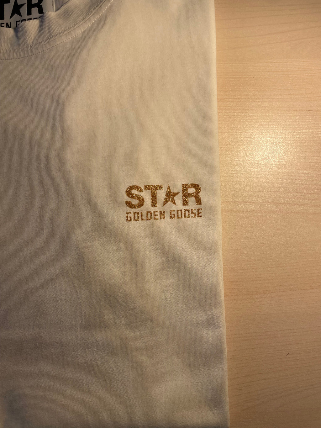 Maglia Golden Goose star scritta oro
