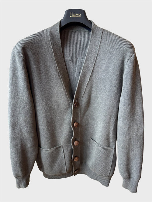 Cardigan Golden Goose grigio "Golden"