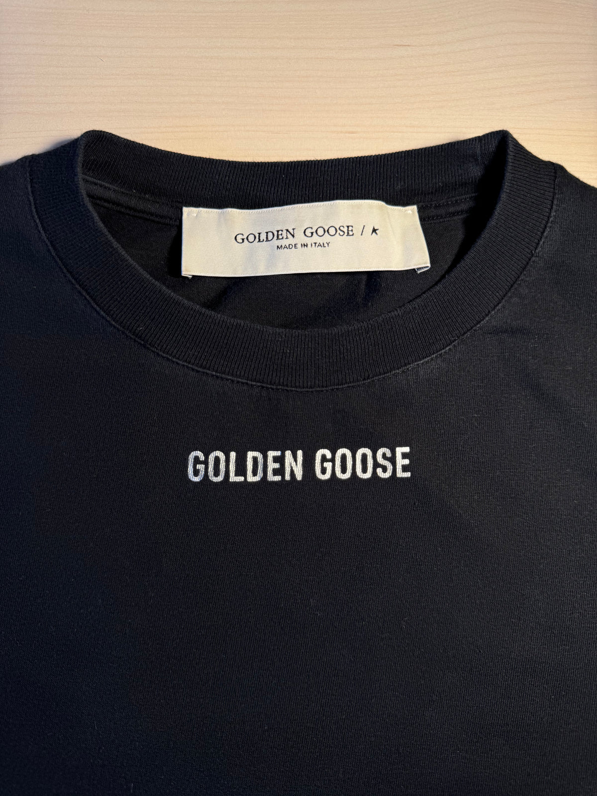 Maglia Golden Goose logo “Golden Goose” nera