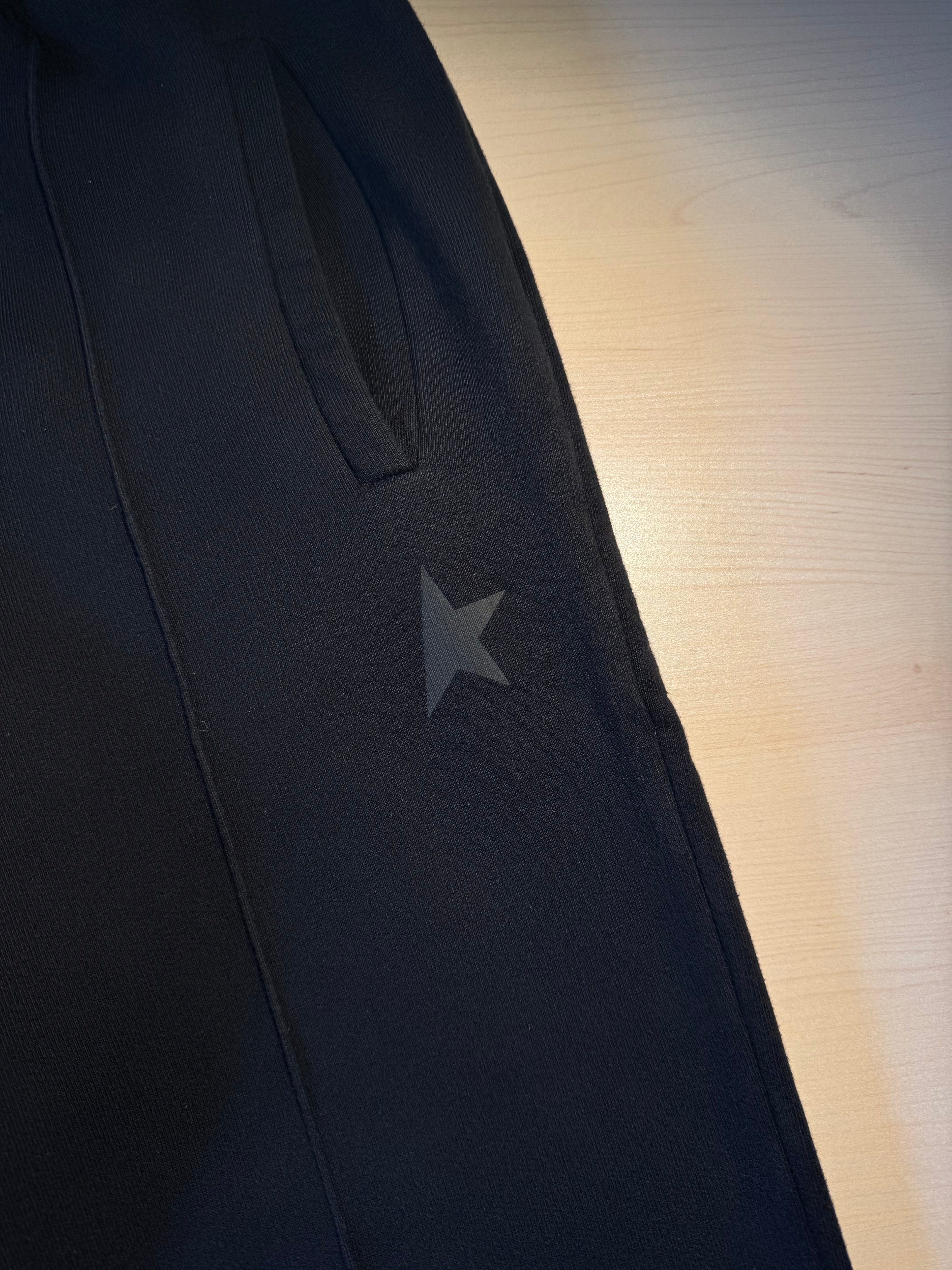 Pantaloni Golden Goose Star neri stella nera